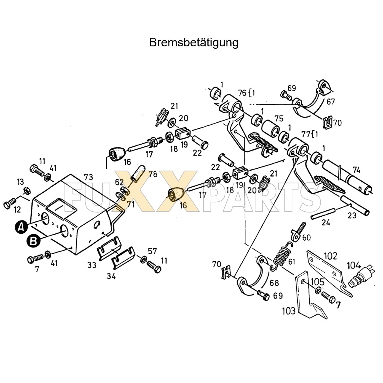 AgroPrima 6.16 Bremsbetätigung 1