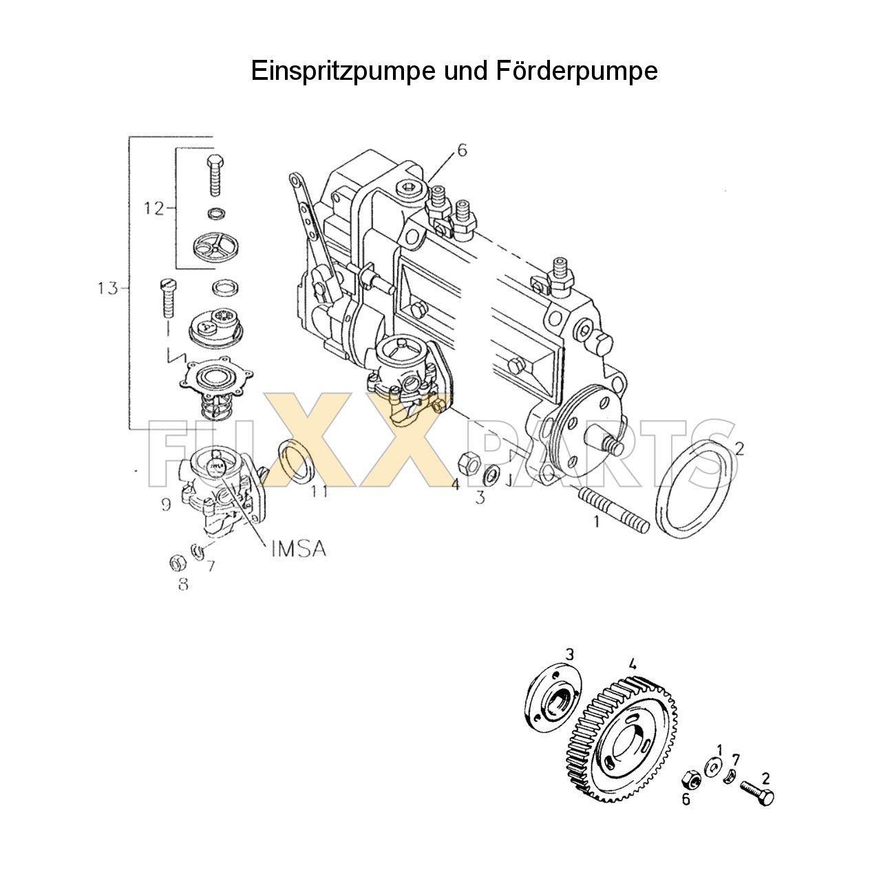 AgroXtra 4.17 Einspritzpumpe und Förderpumpe