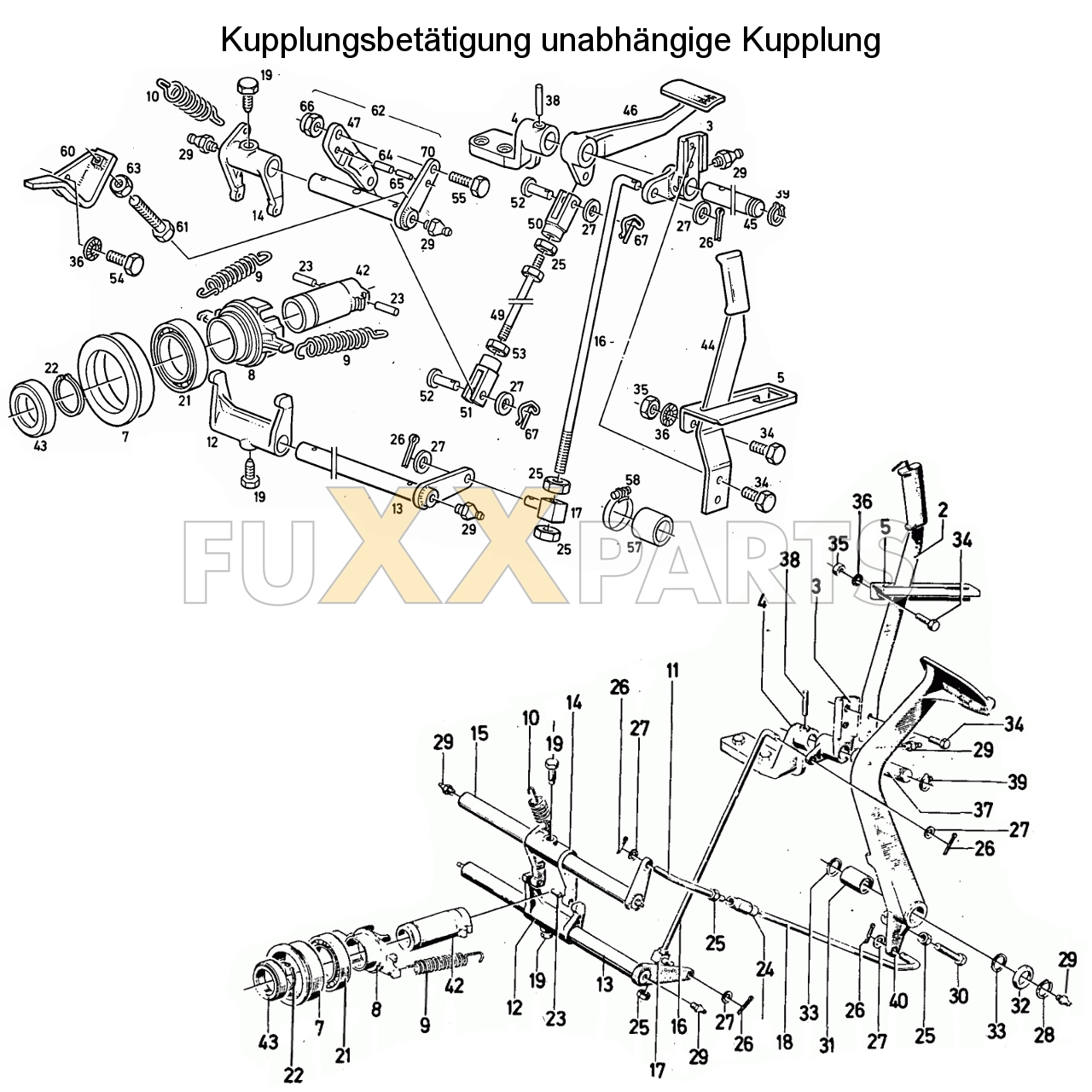 D 7206 Kupplungsbetätigung unabhängige Kupplung