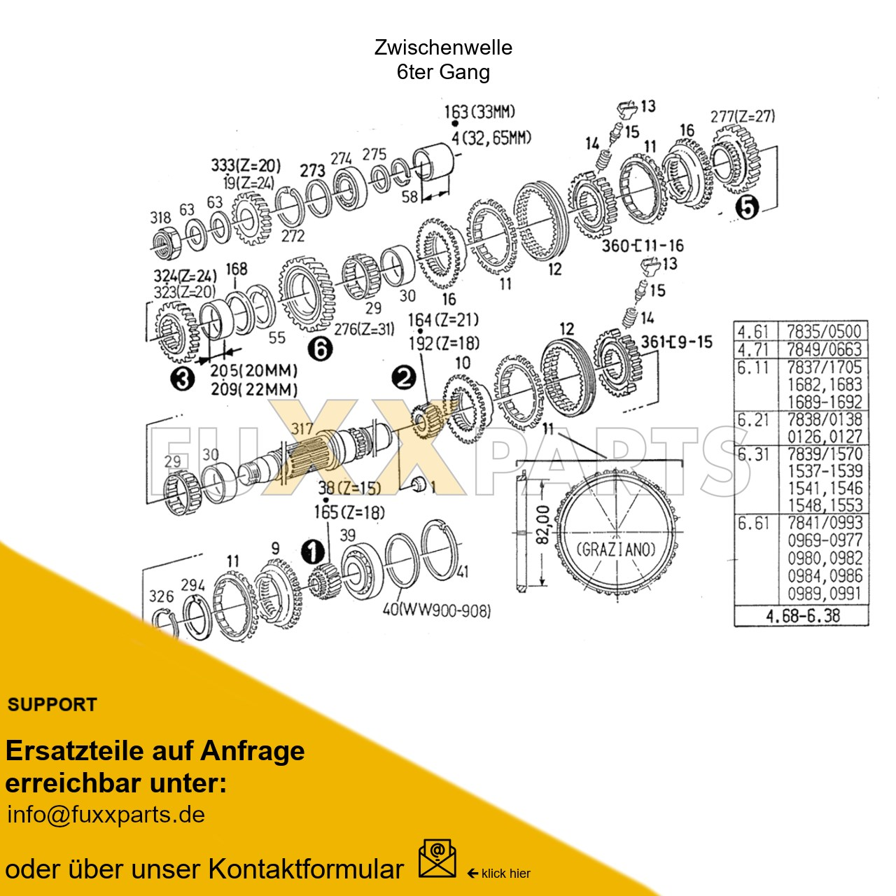 AgroStar 4.61 Getriebewelle 3