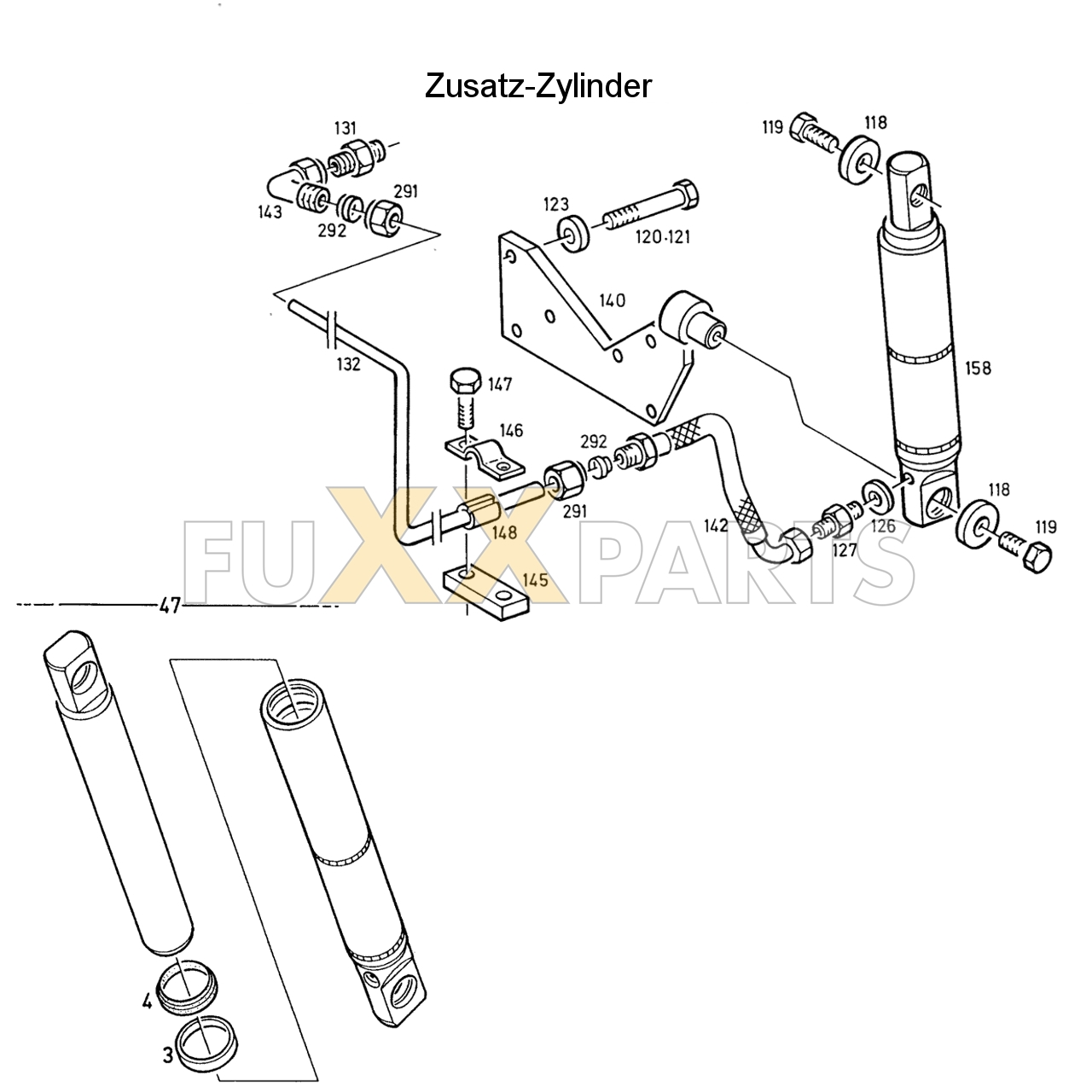 D 7807 Zusatz-Zylinder