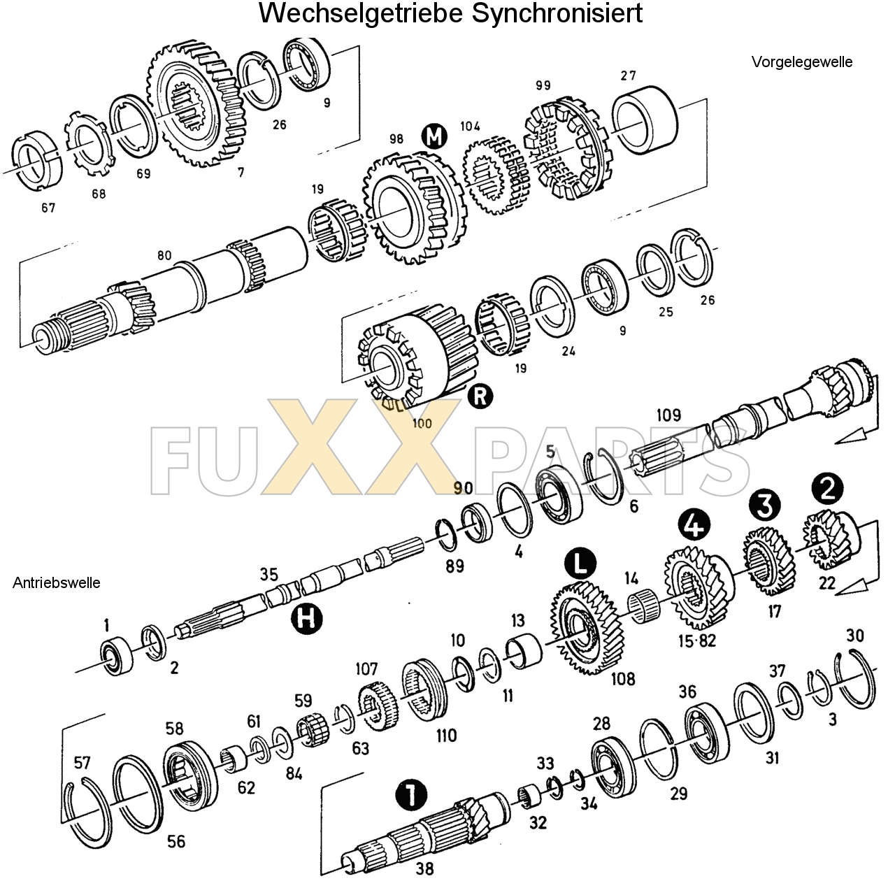 D 6807 C Wechselgetriebe Synchronisiert