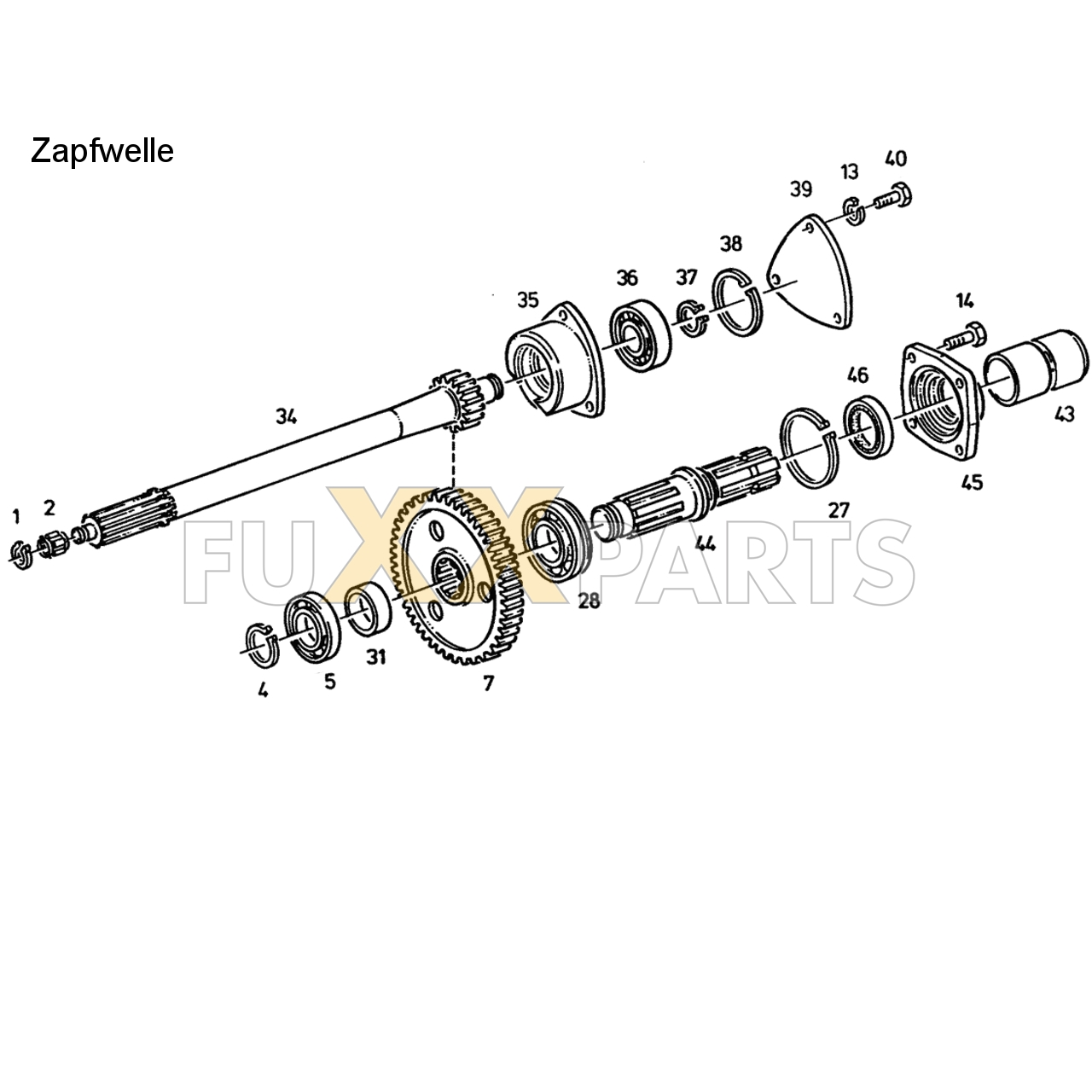 D 5207 C Einfachzapfwelle 2