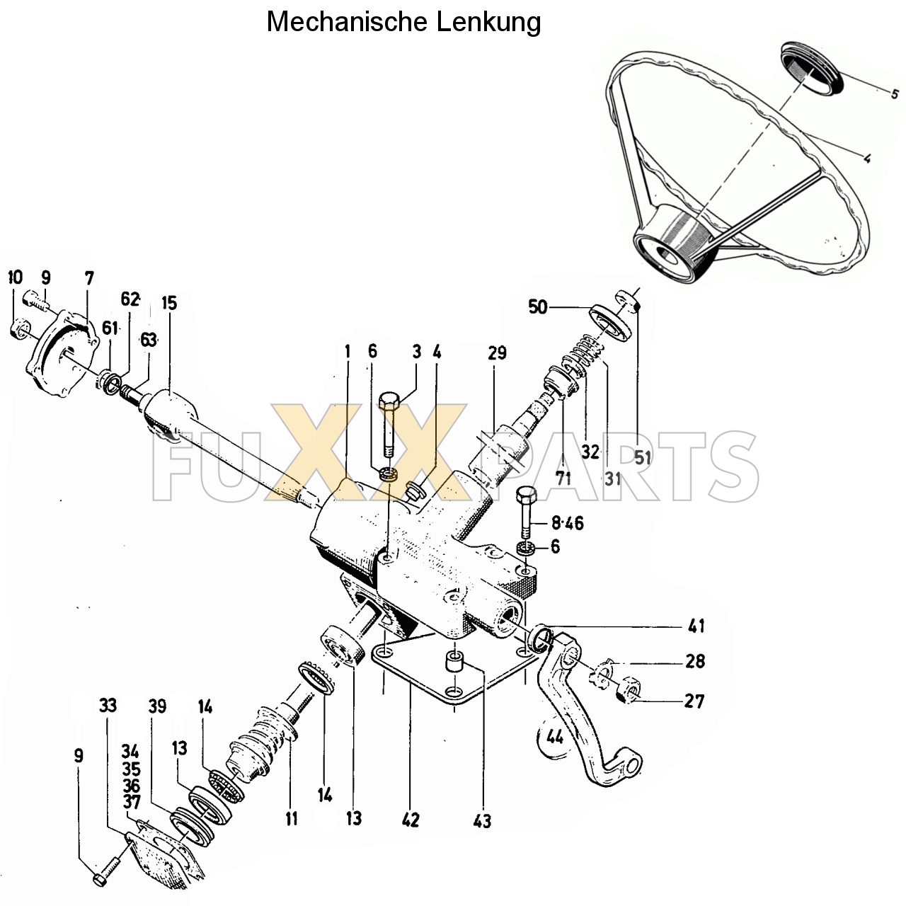 D 7206 Mechanische Lenkung