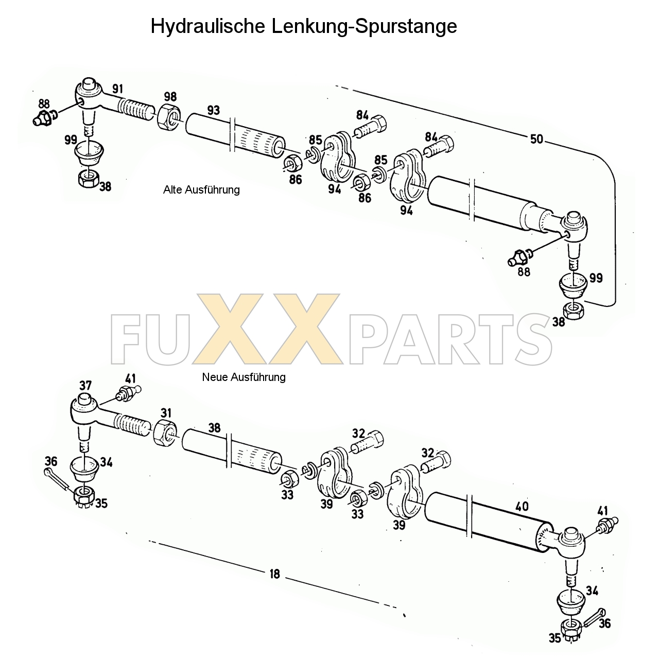 D 6206 Hydraulische Lenkung-Spurstange