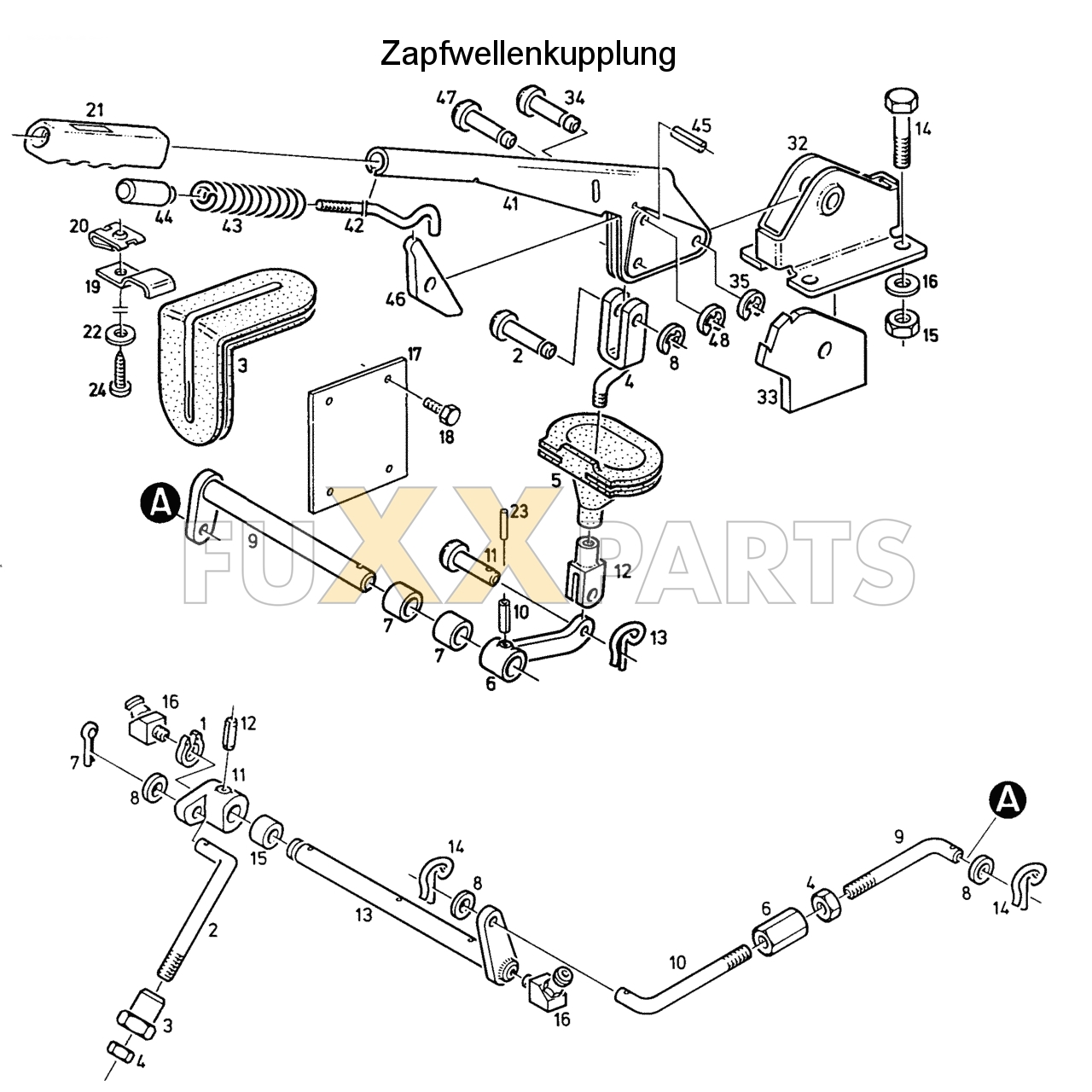 D 6507 C Zapfwellenkupplung