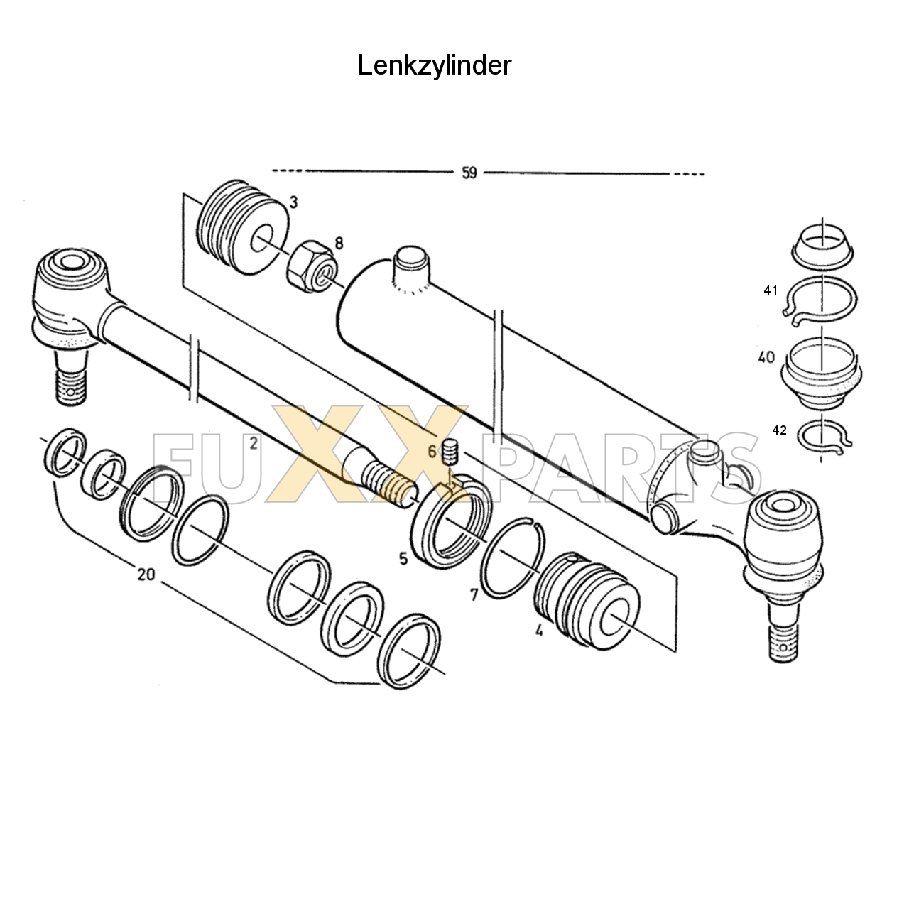 D 2807 Lenkzylinder