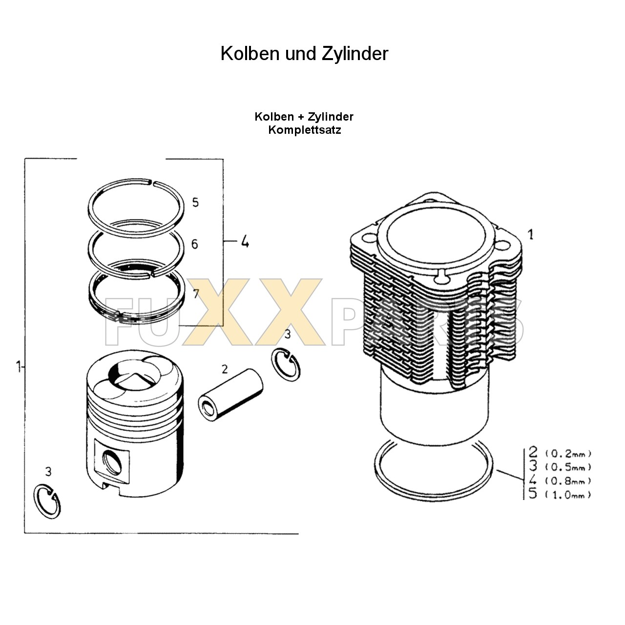 AgroXtra 4.07 Kolben und Zylinder