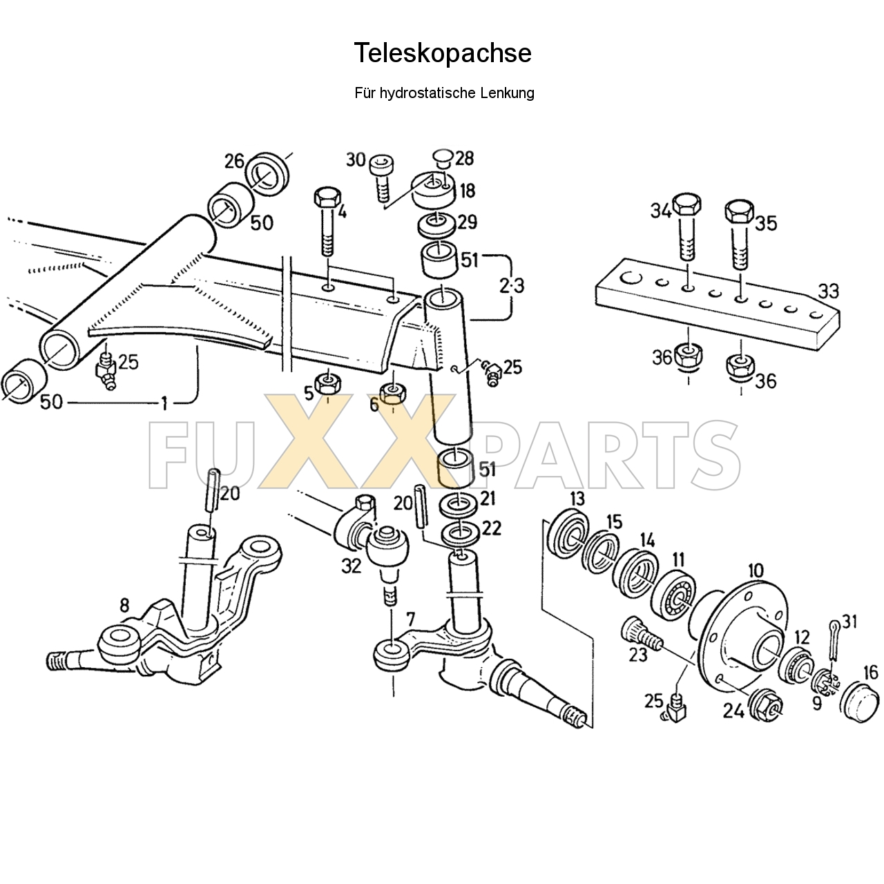 D 7207 Teleskopachse hyd.