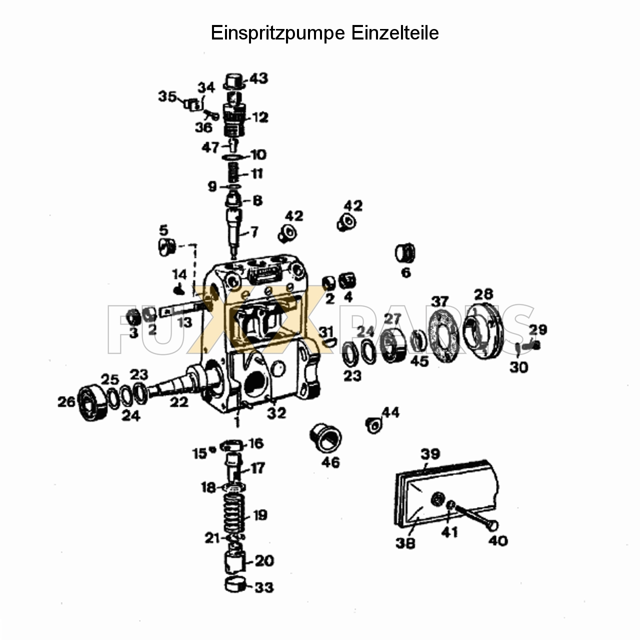 D 4807 Einspritzpumpe Einzelteile