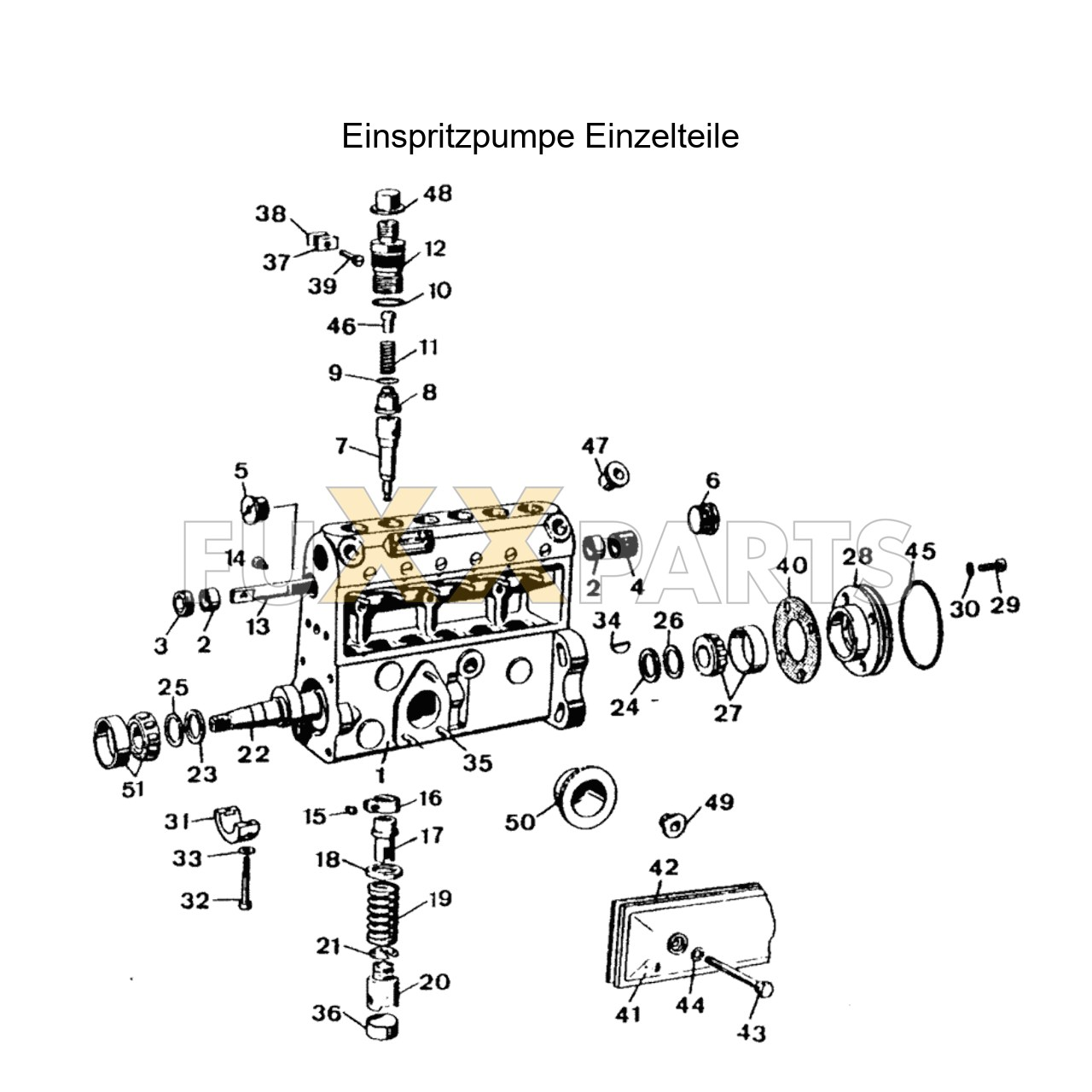 DX 110-78XX Einspritzpumpe Einzelteile