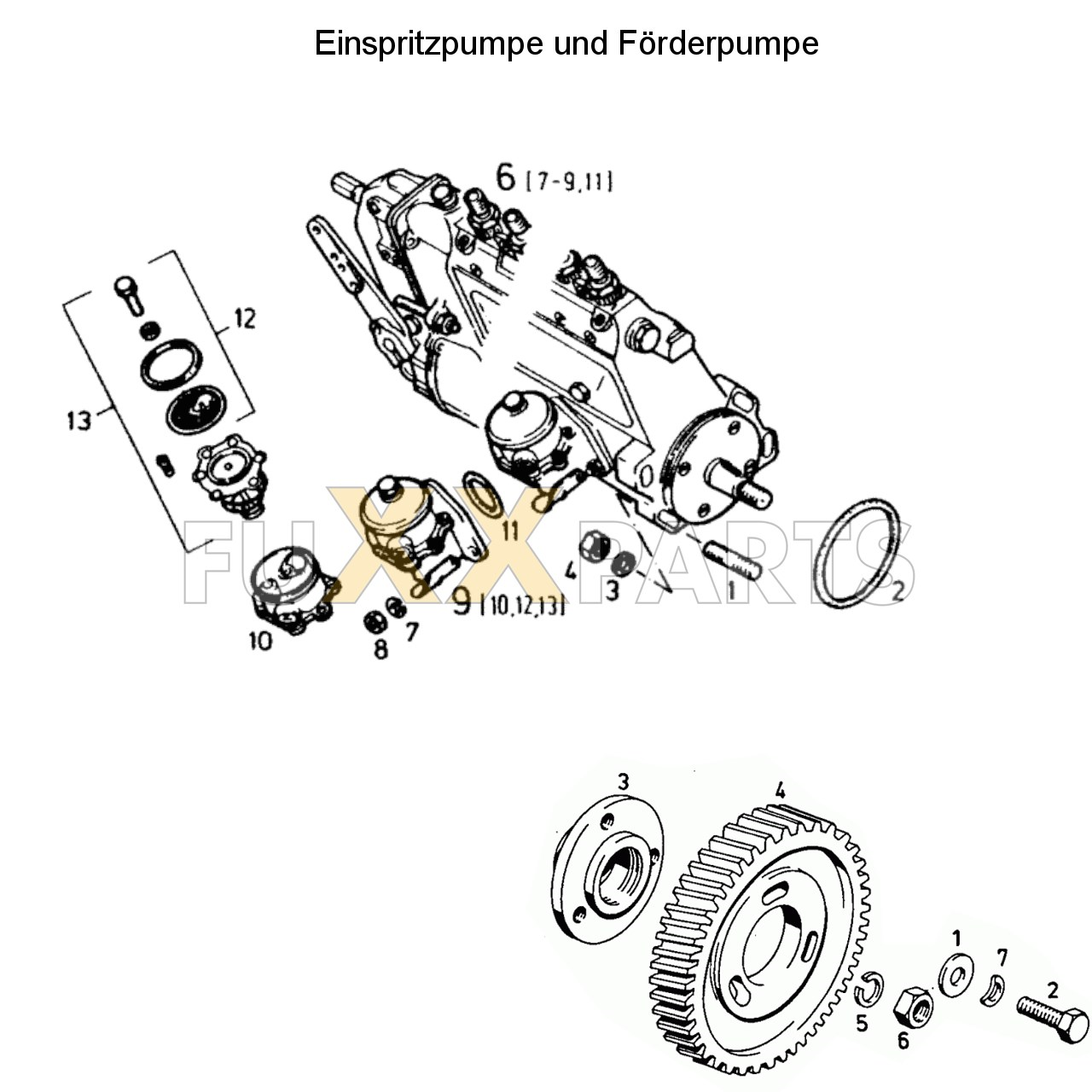 DX 3.90SC Einspritzpumpe und Förderpumpe