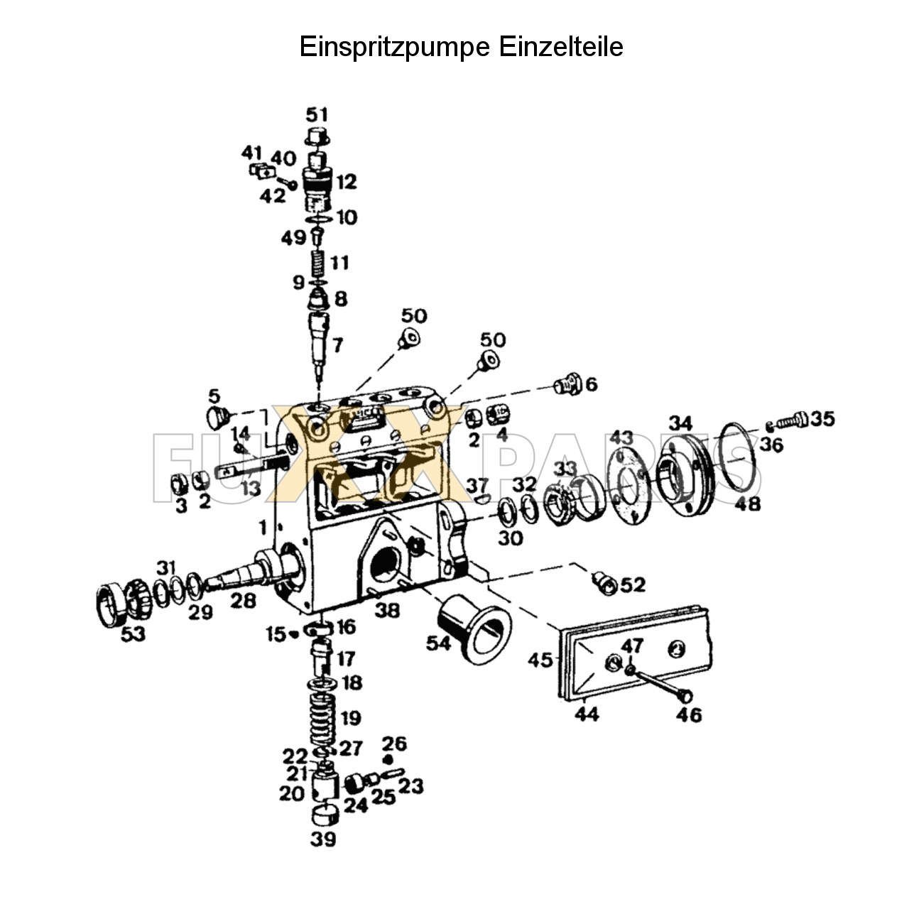 DX 4.50 Einspritzpumpe Einzelteile