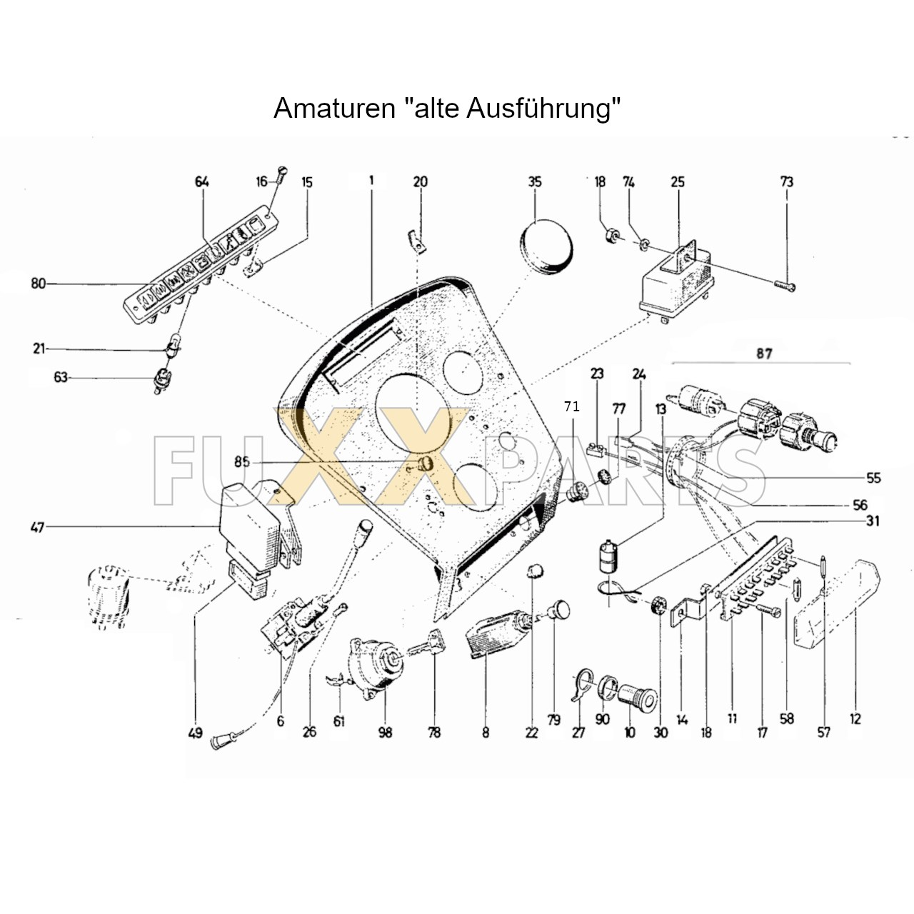 D 8006 Amaturen alte Ausführung