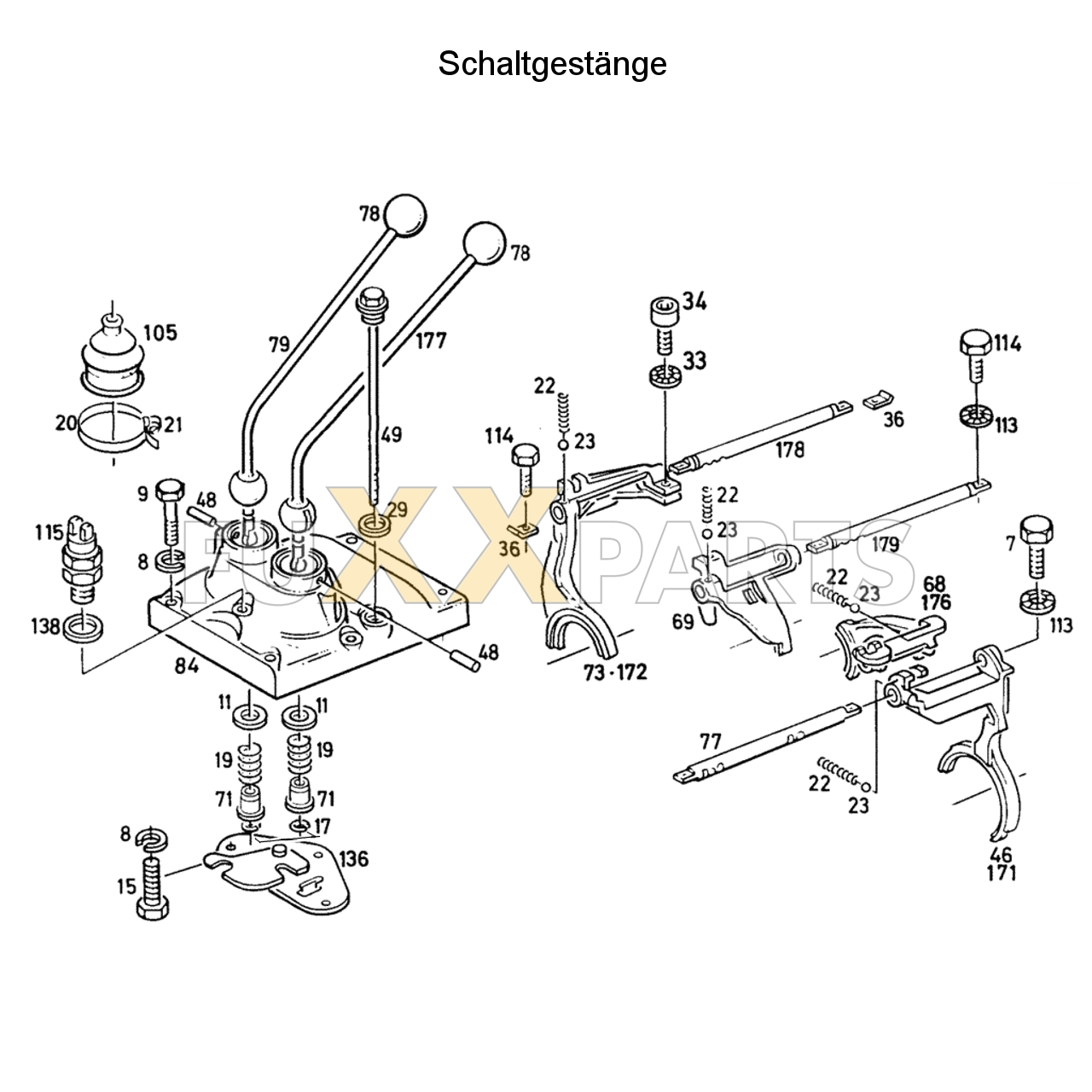 D 5207 Schaltgestänge