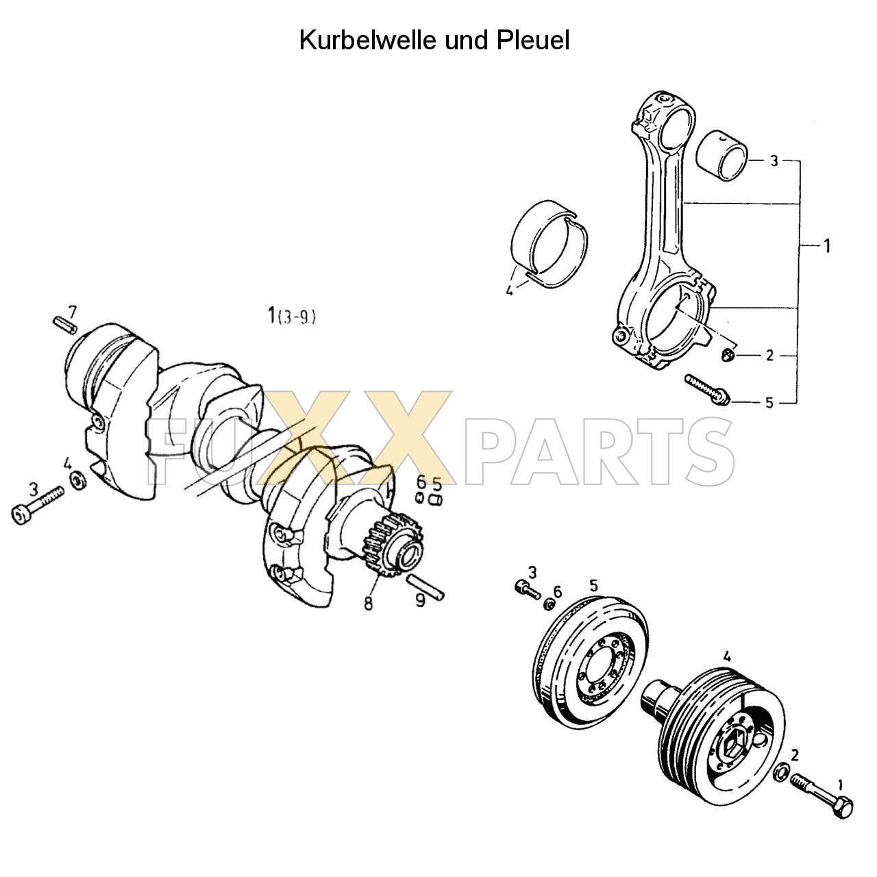 DX 160-76XX Kurbelwelle und Pleuel
