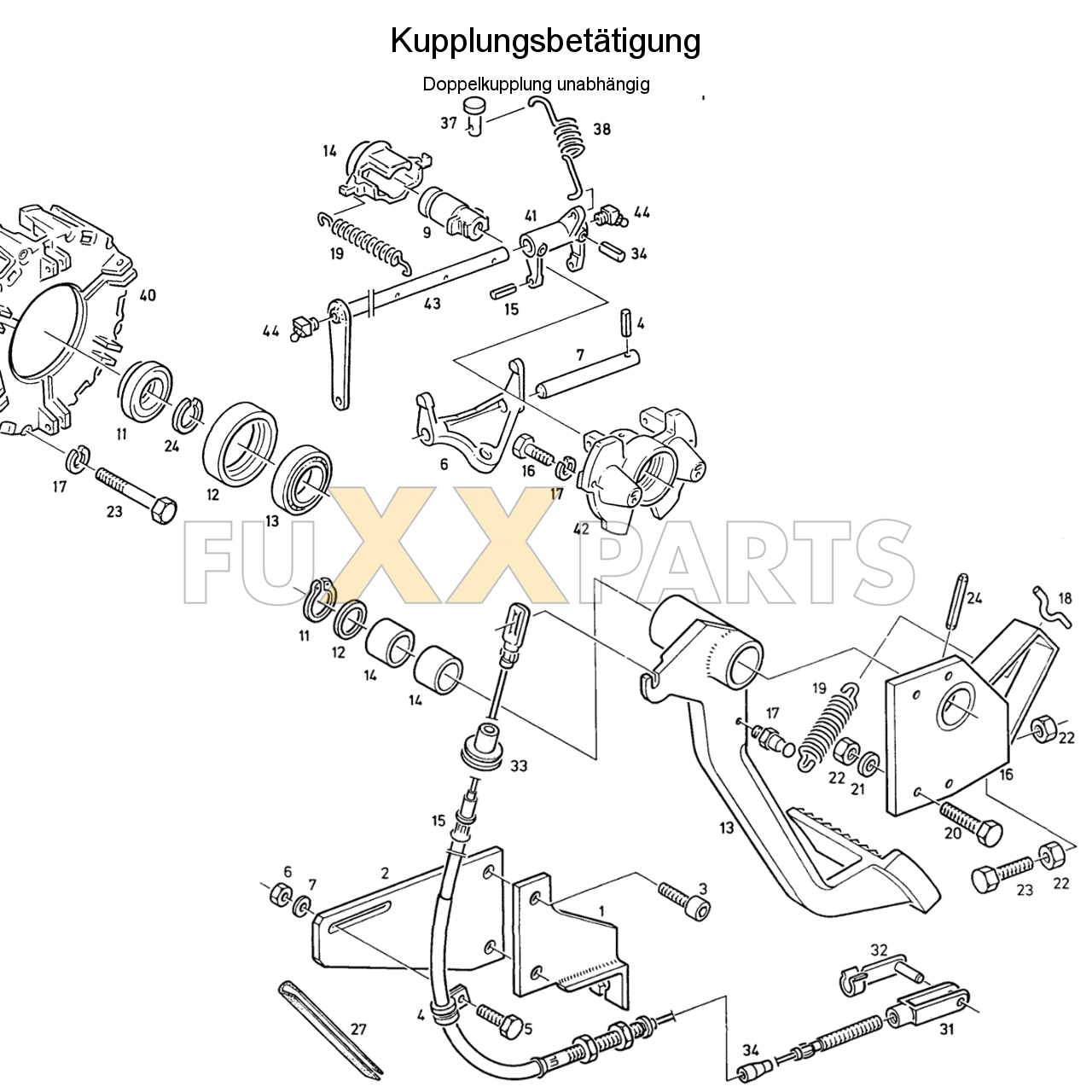 D 6007 C Kupplungsbetätigung