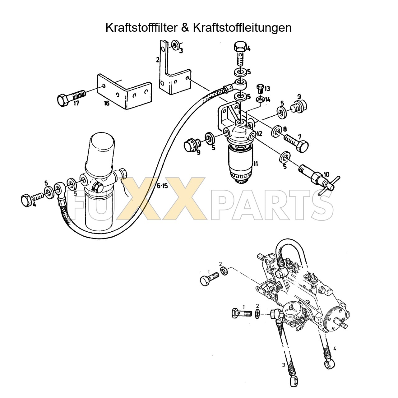 AgroXtra 4.07 Kraftstofffilter & Leitungen