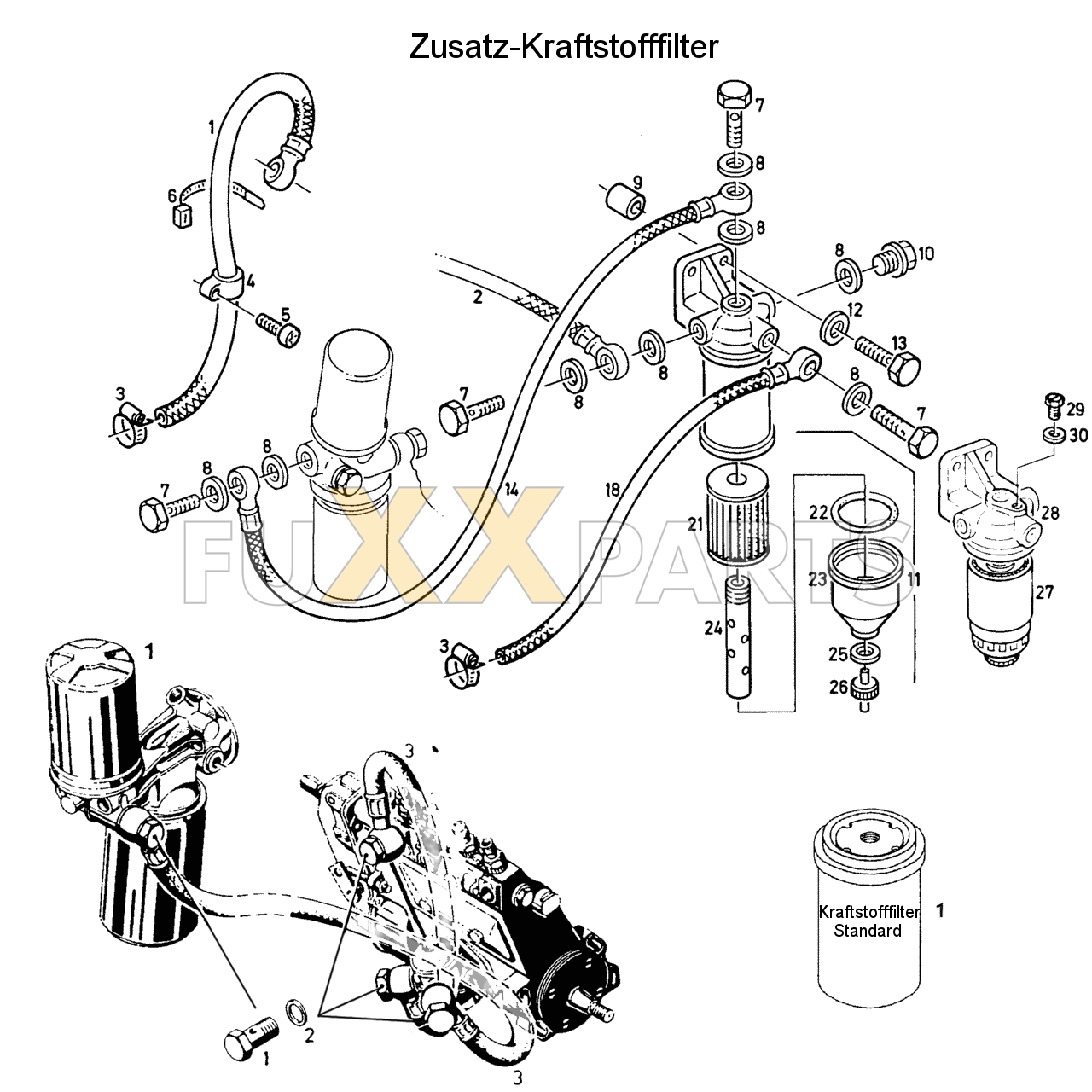 D 7207 C Zusatz-Kraftstofffilter