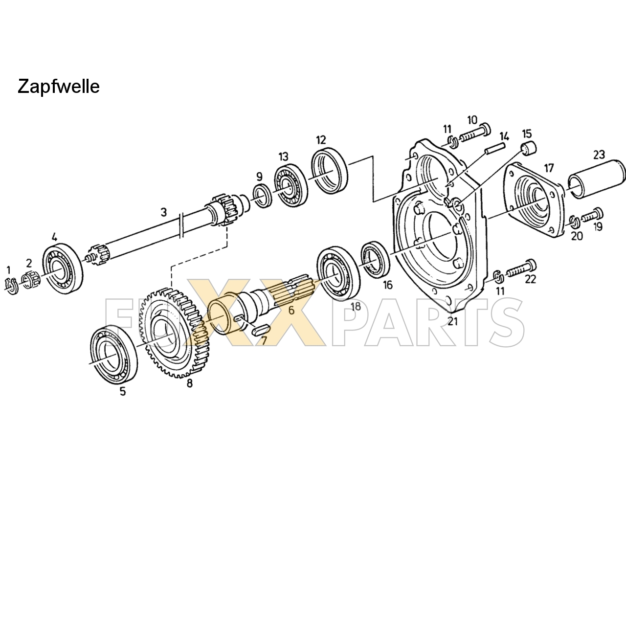 D 7807 C Einfachzapfwelle 2