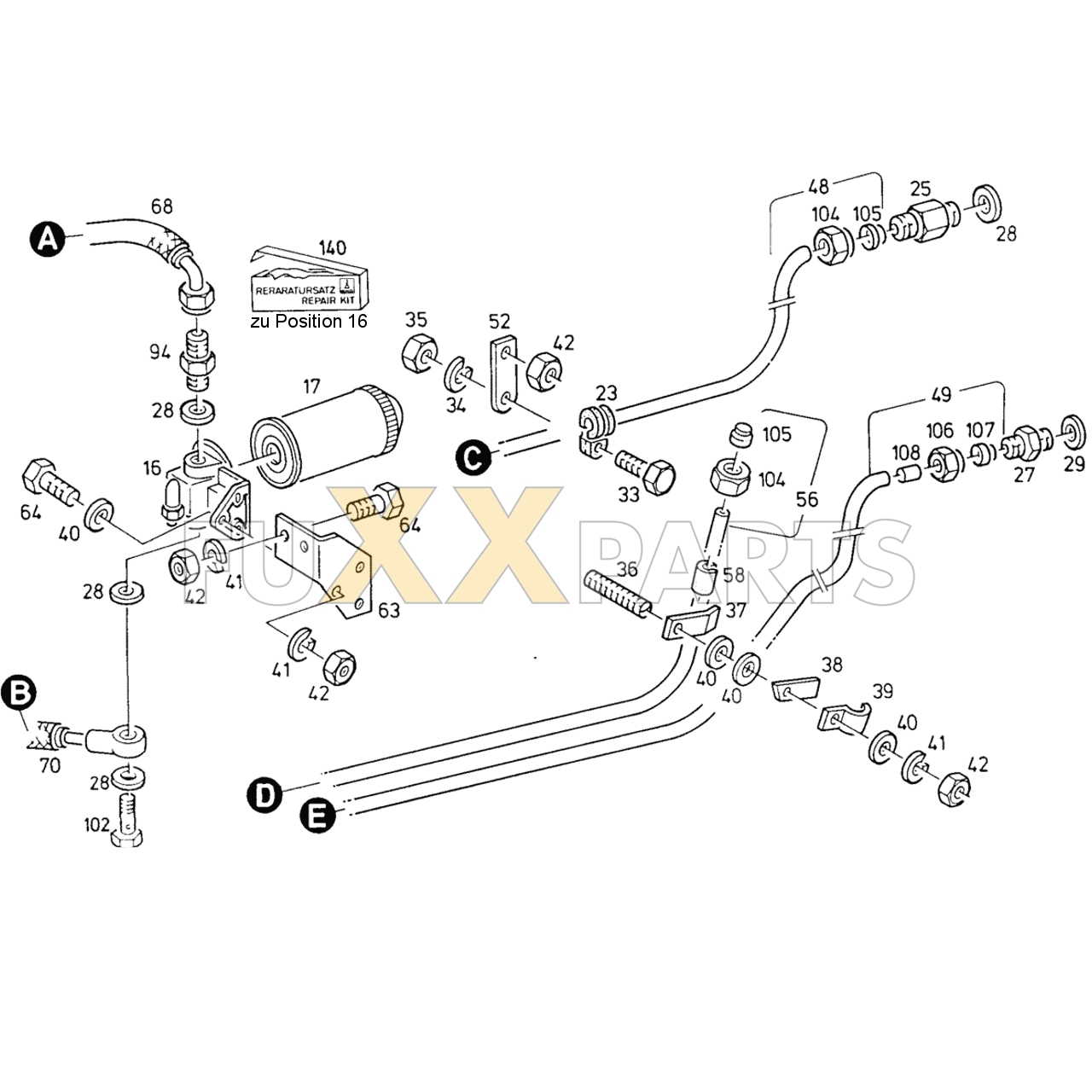 D 6807 C Hydrauliksystem Tandem 2