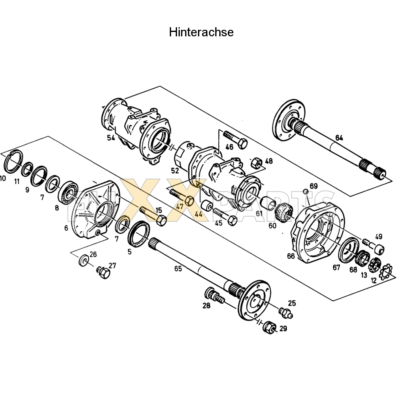 D 6207 Hinterachse