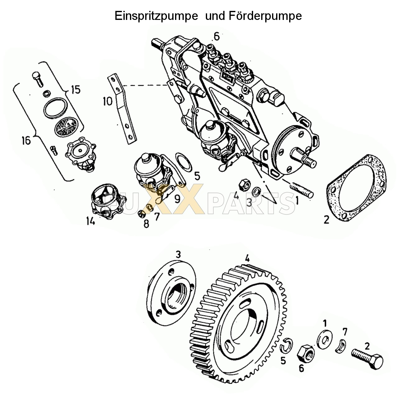 D 5206 Einspritzpumpe und Förderpumpe