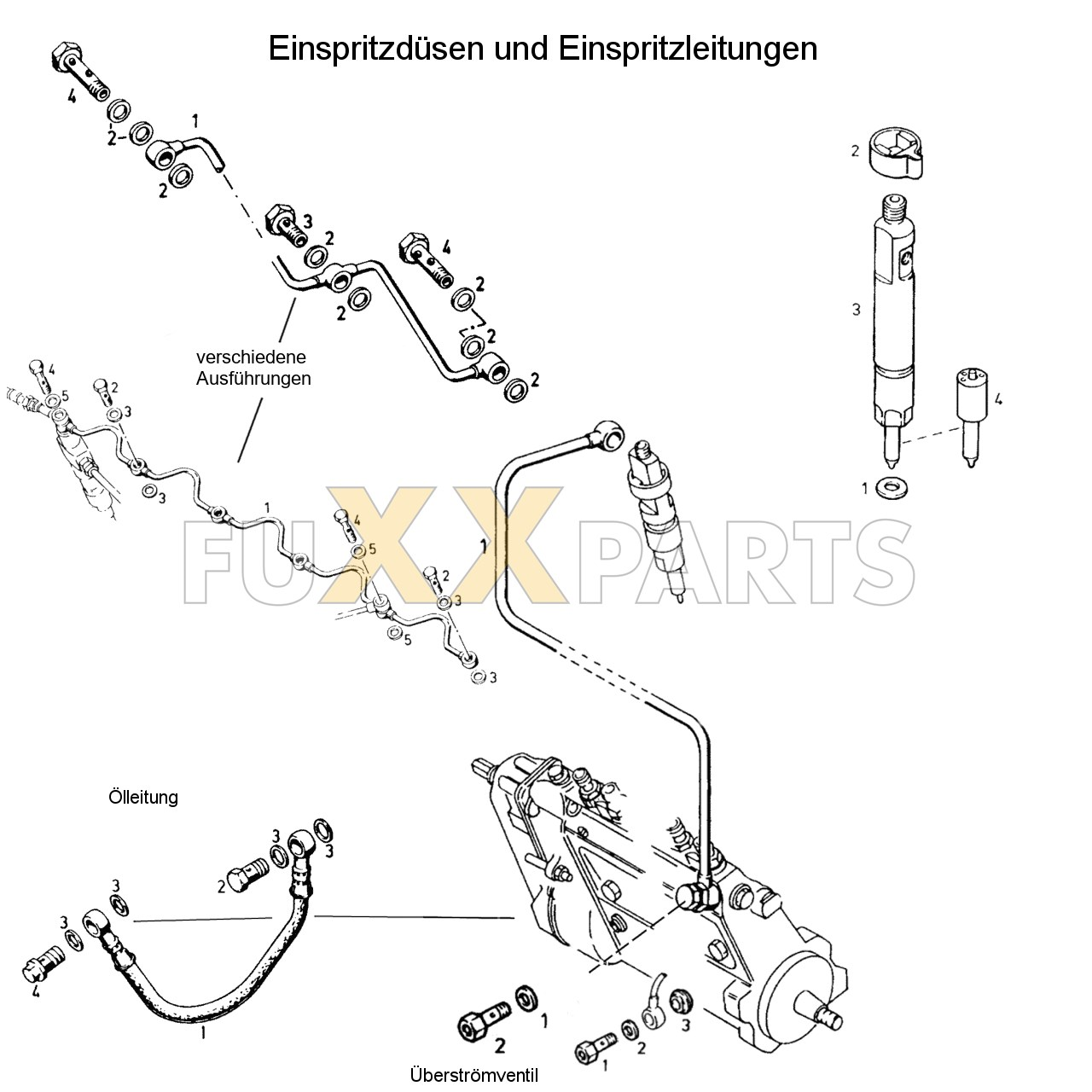 AgroPrima 6.06 Einspritzdüsen und Einspritzleitungen
