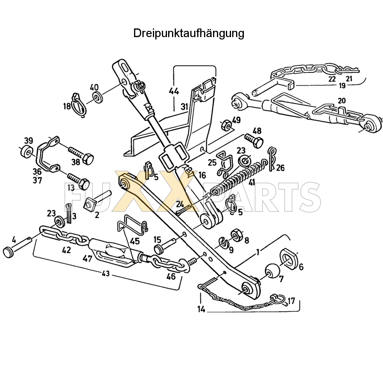 D 5207 C Dreipunktaufhängung