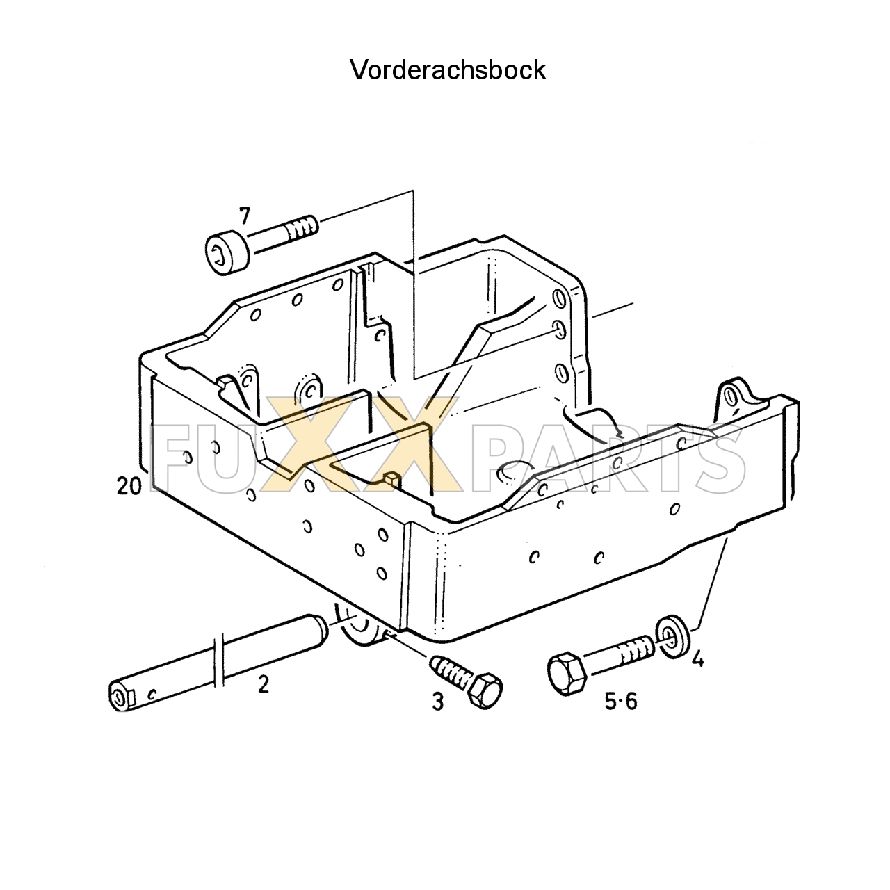 D 3607 Vorderachsbock