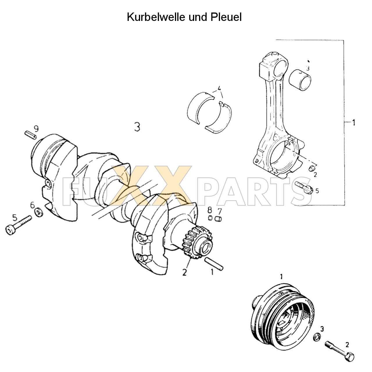 AgroPrima 6.06 Kurbelwelle und Pleuel