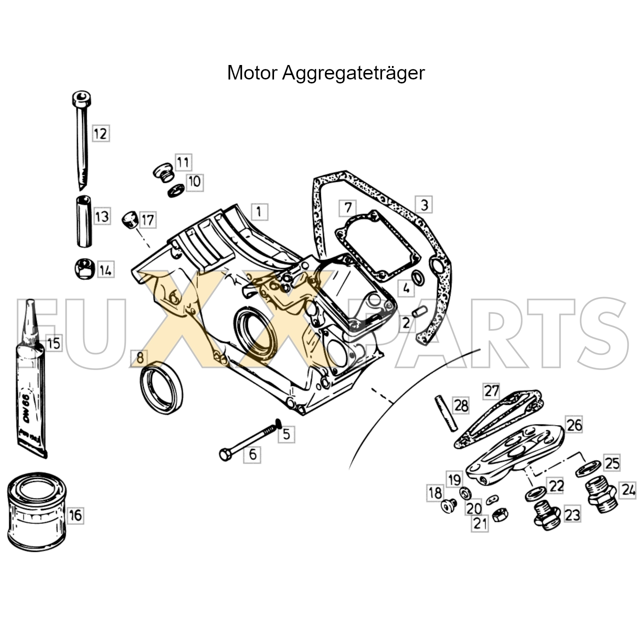 4080 Motor Aggregateträger