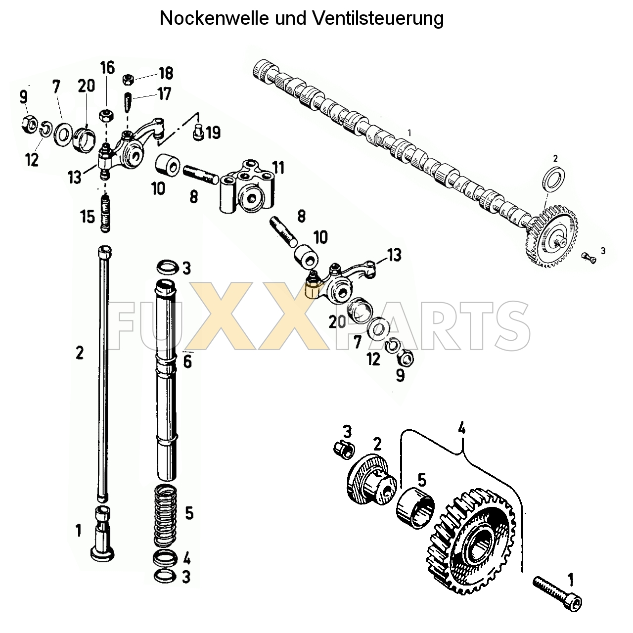 D 8006 Nockenwelle und Ventilsteuerung