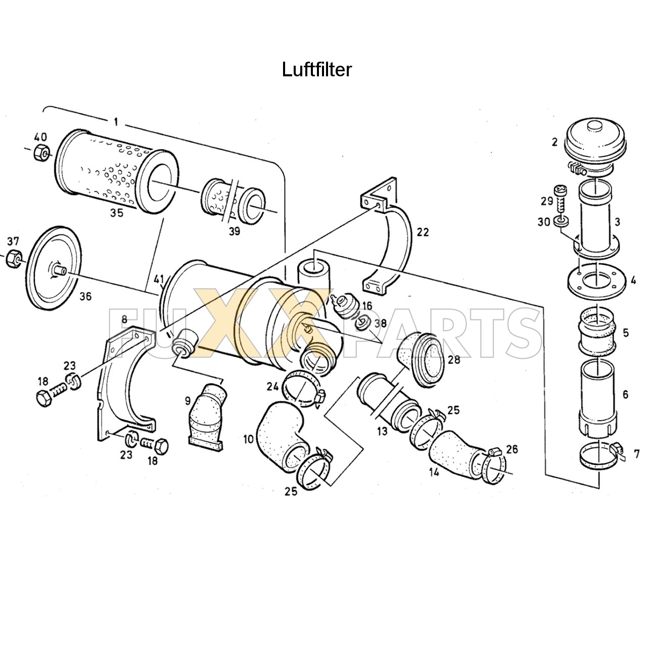 DX 160-76XX Luftfilter