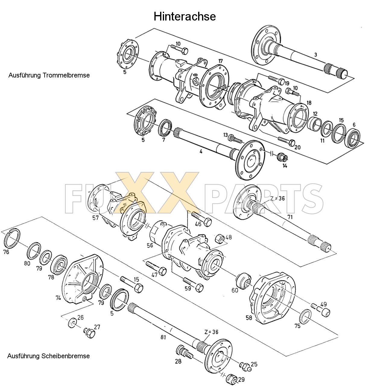 D 4507 Hinterachse