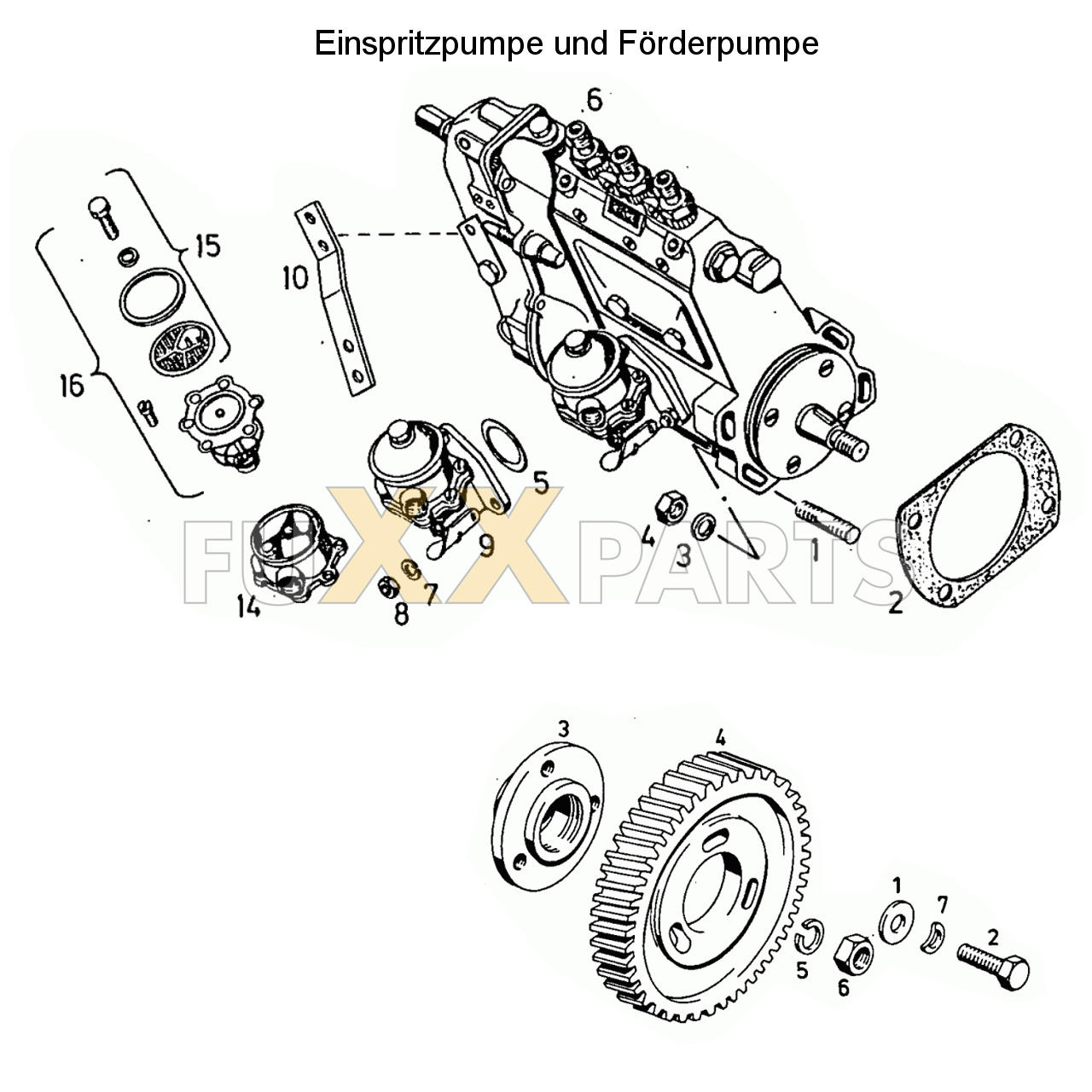 D 5207 Einspritzpumpe und Förderpumpe