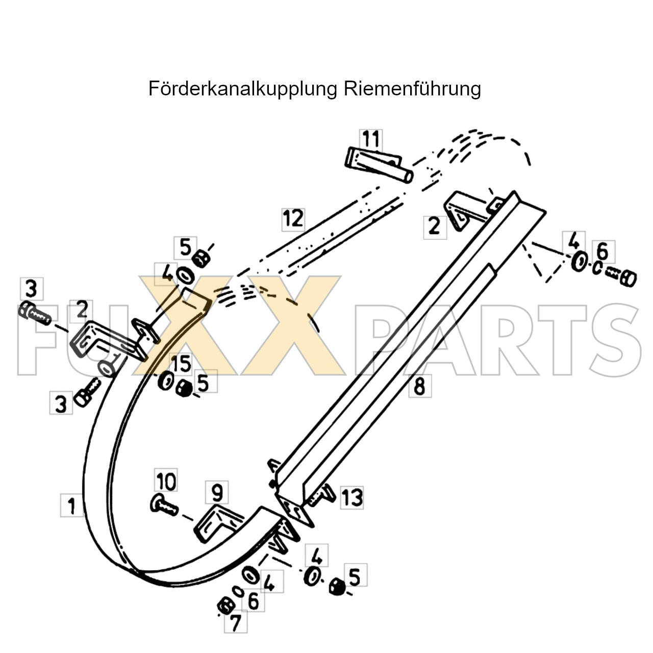 4080 Förderkanalkupplung Riemenführung