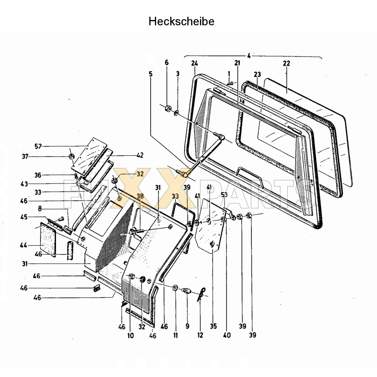 D 13006 Heckscheibe