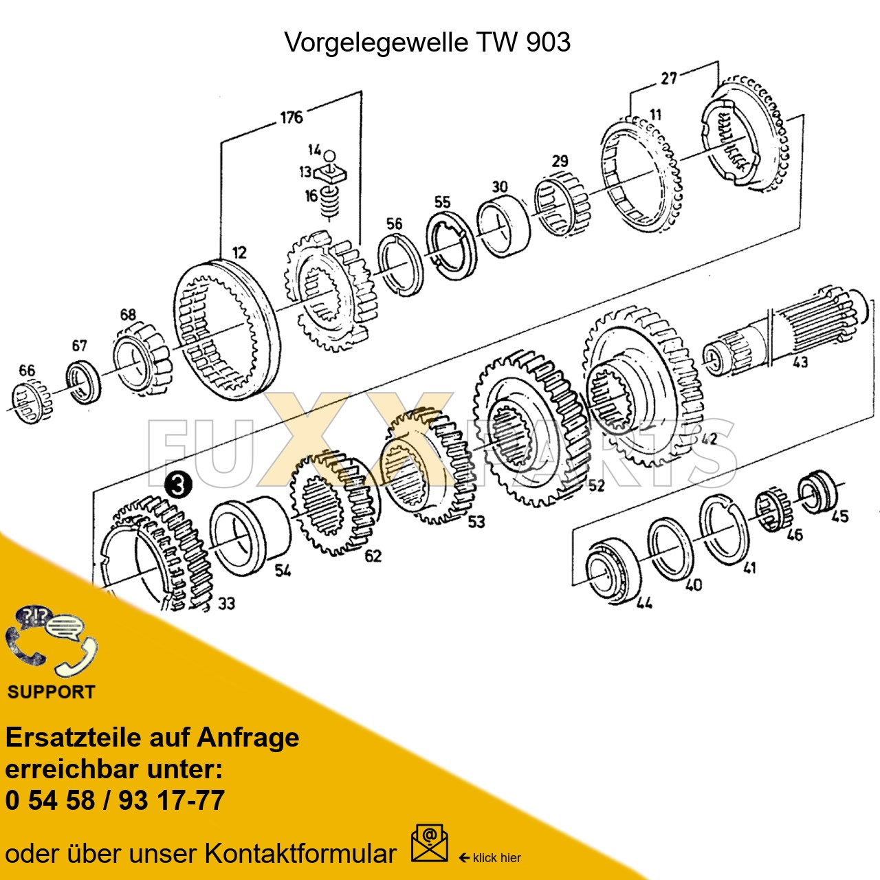 DX 120-78XX Getriebewelle TW 903 2