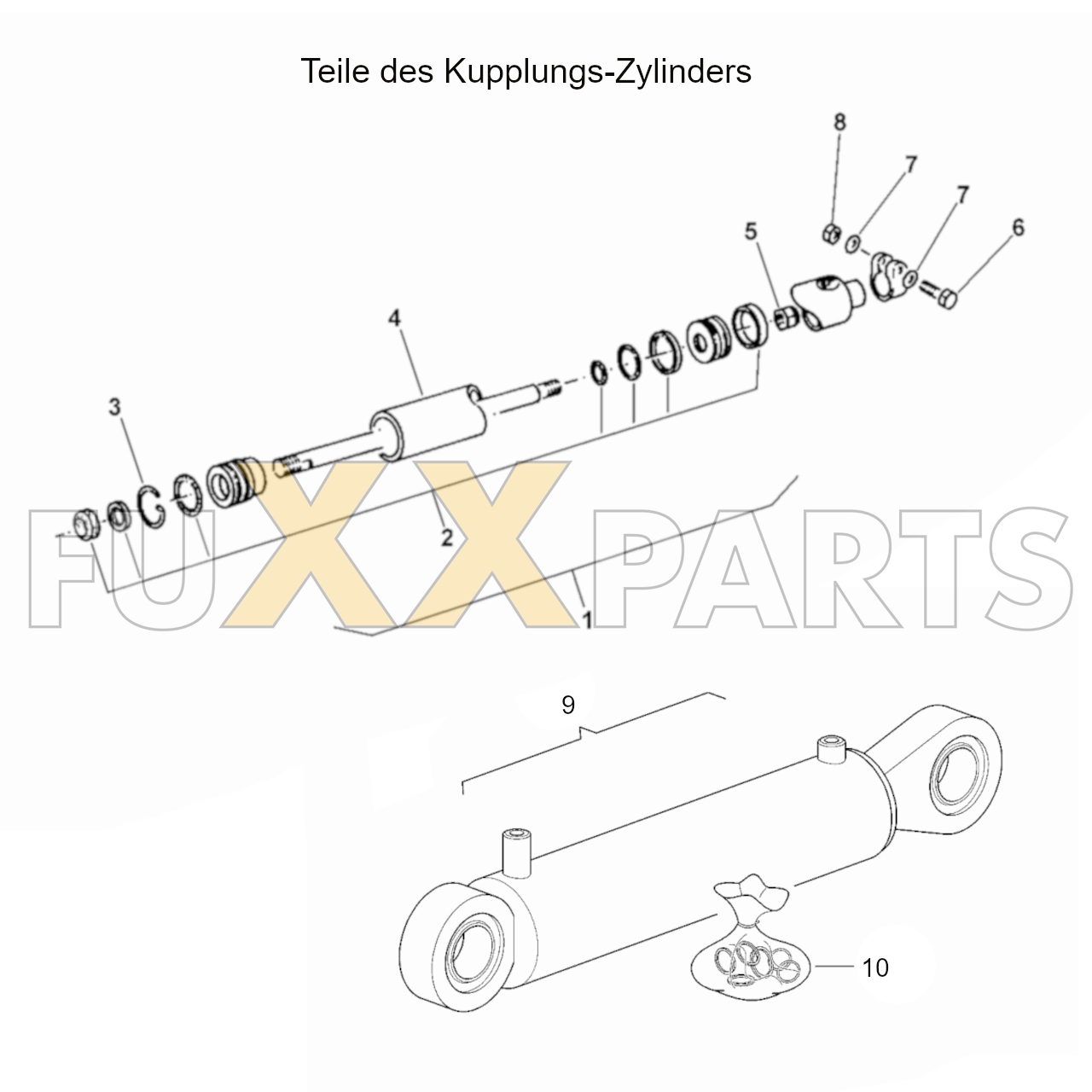 4080 Teile des Kupplungs-Zylinders