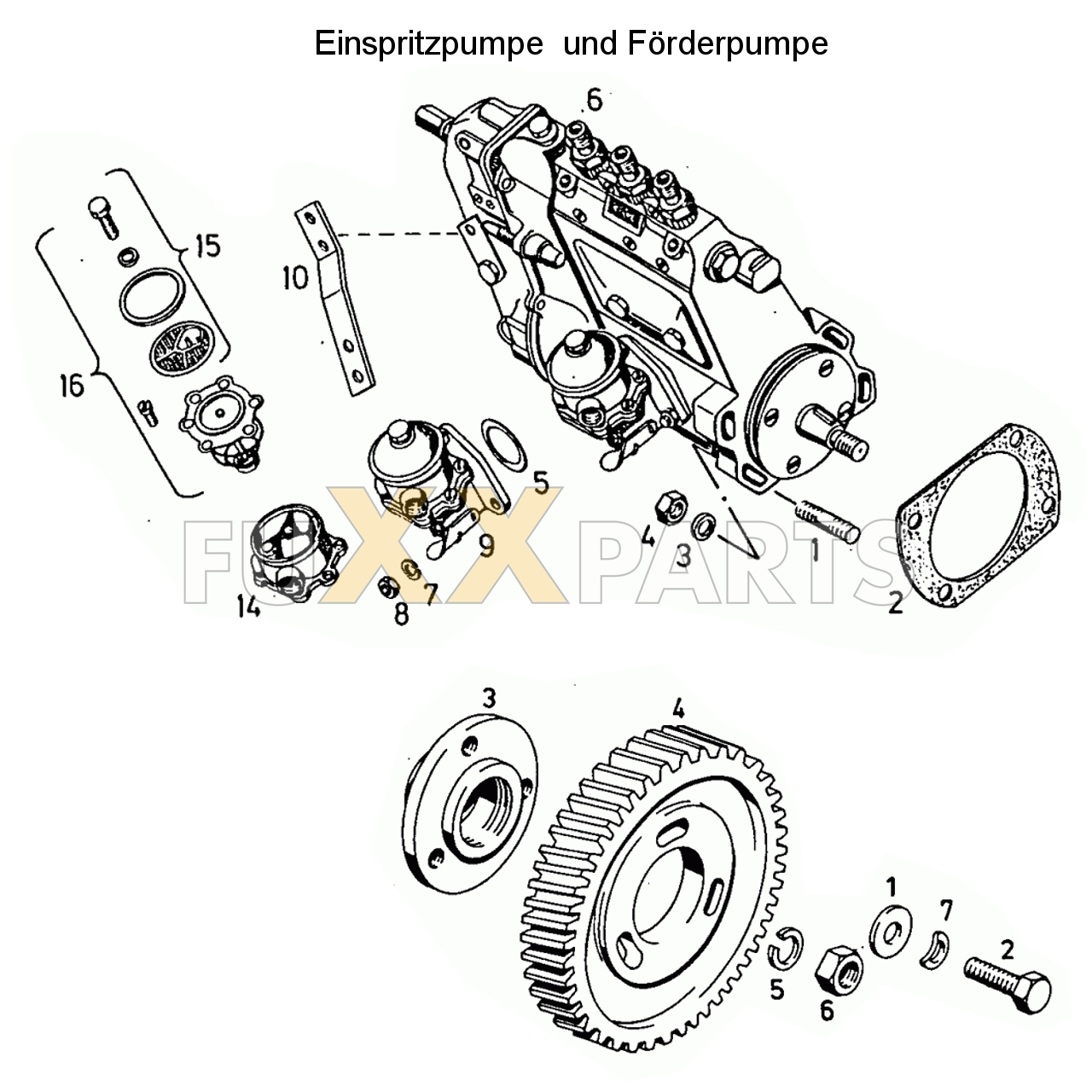 D 4007 Einspritzpumpe und Förderpumpe