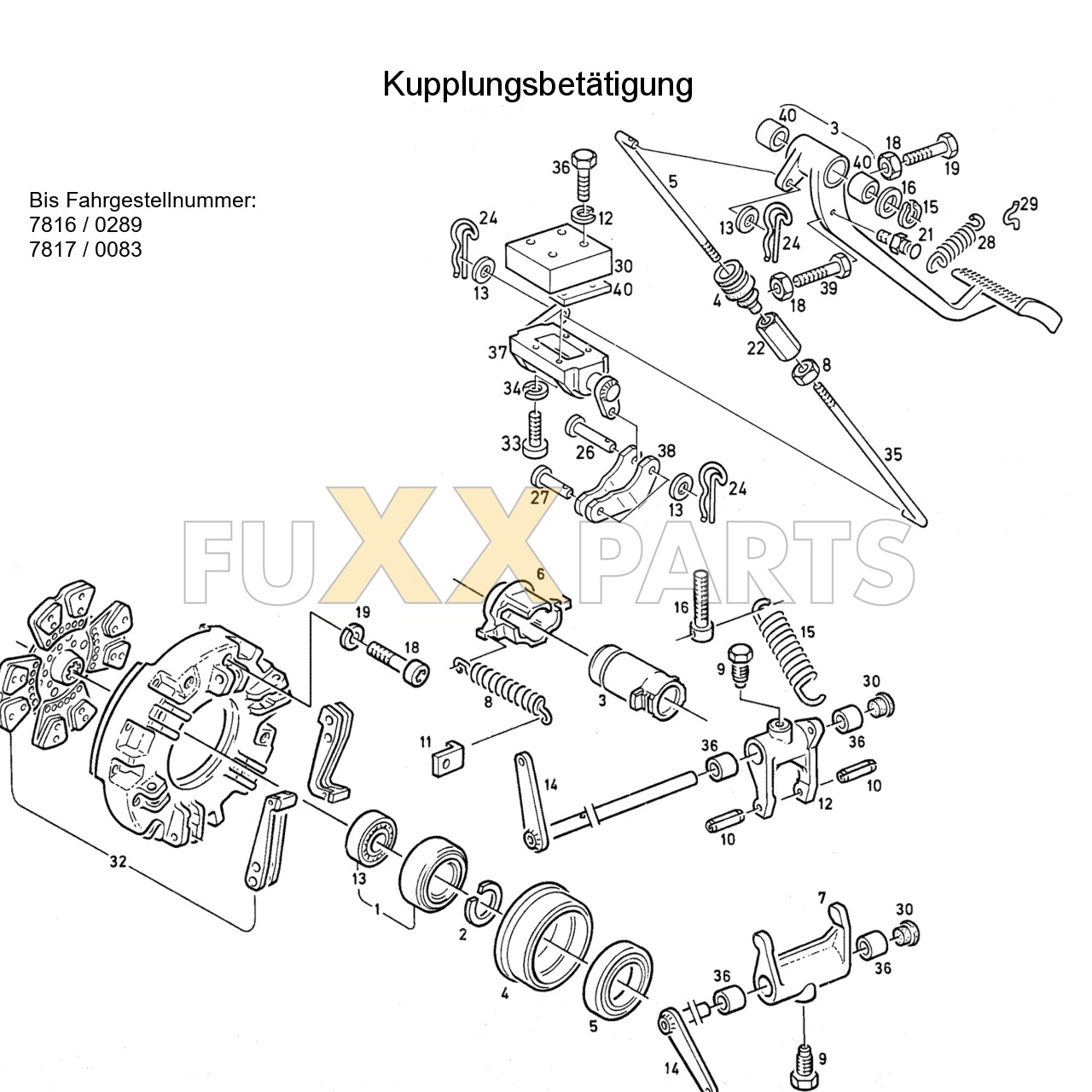 DX 85-78XX Kupplungsbetätigung 1