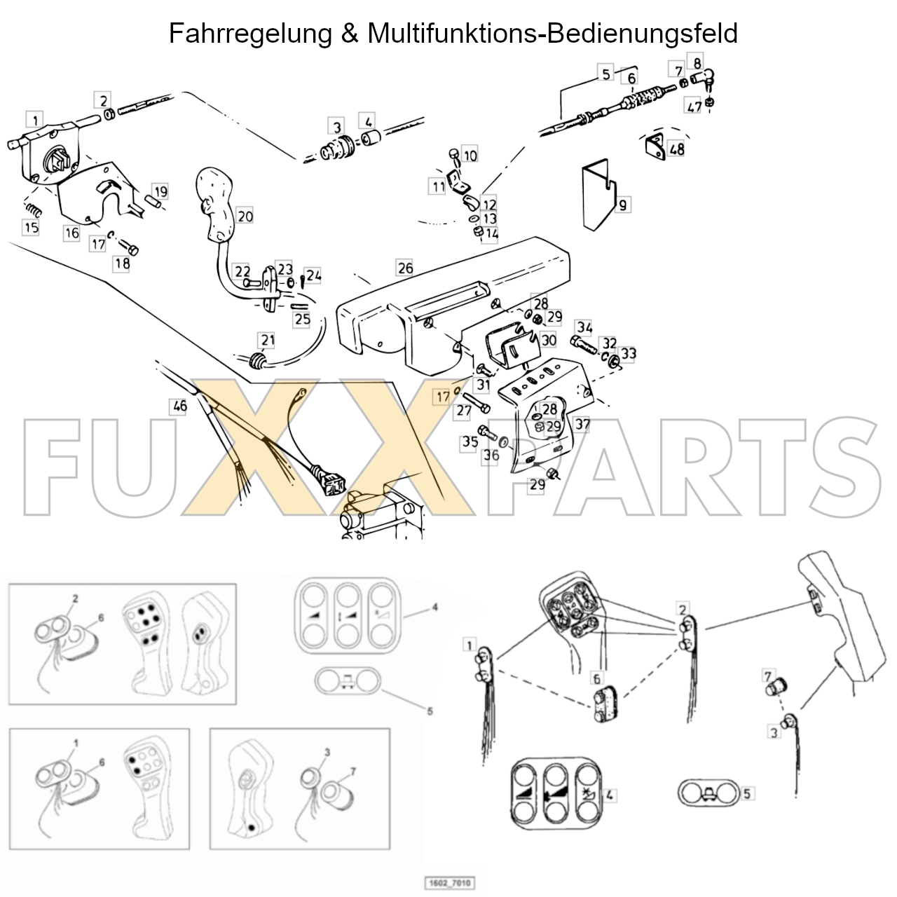 4080 Fahrregelung Multifunktions Bedienungsfeld