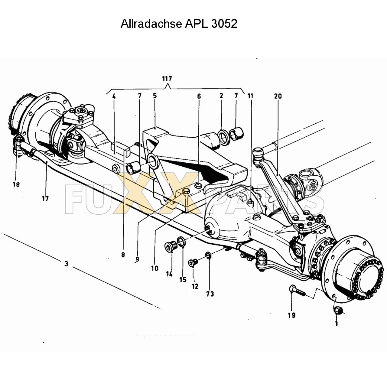 D 8006 Allradachse APL 3052