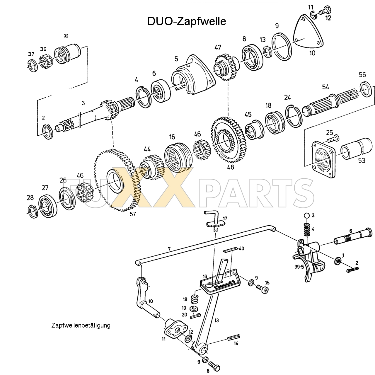 D 5207 DUO-Zapfwelle