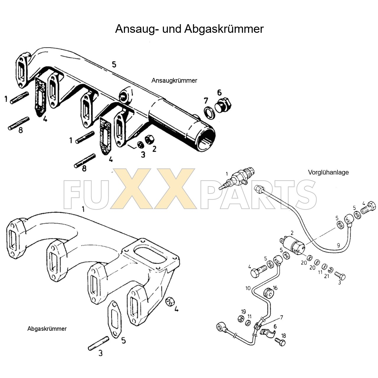 AgroXtra 4.17 Ansaug und Abgaskrümmer