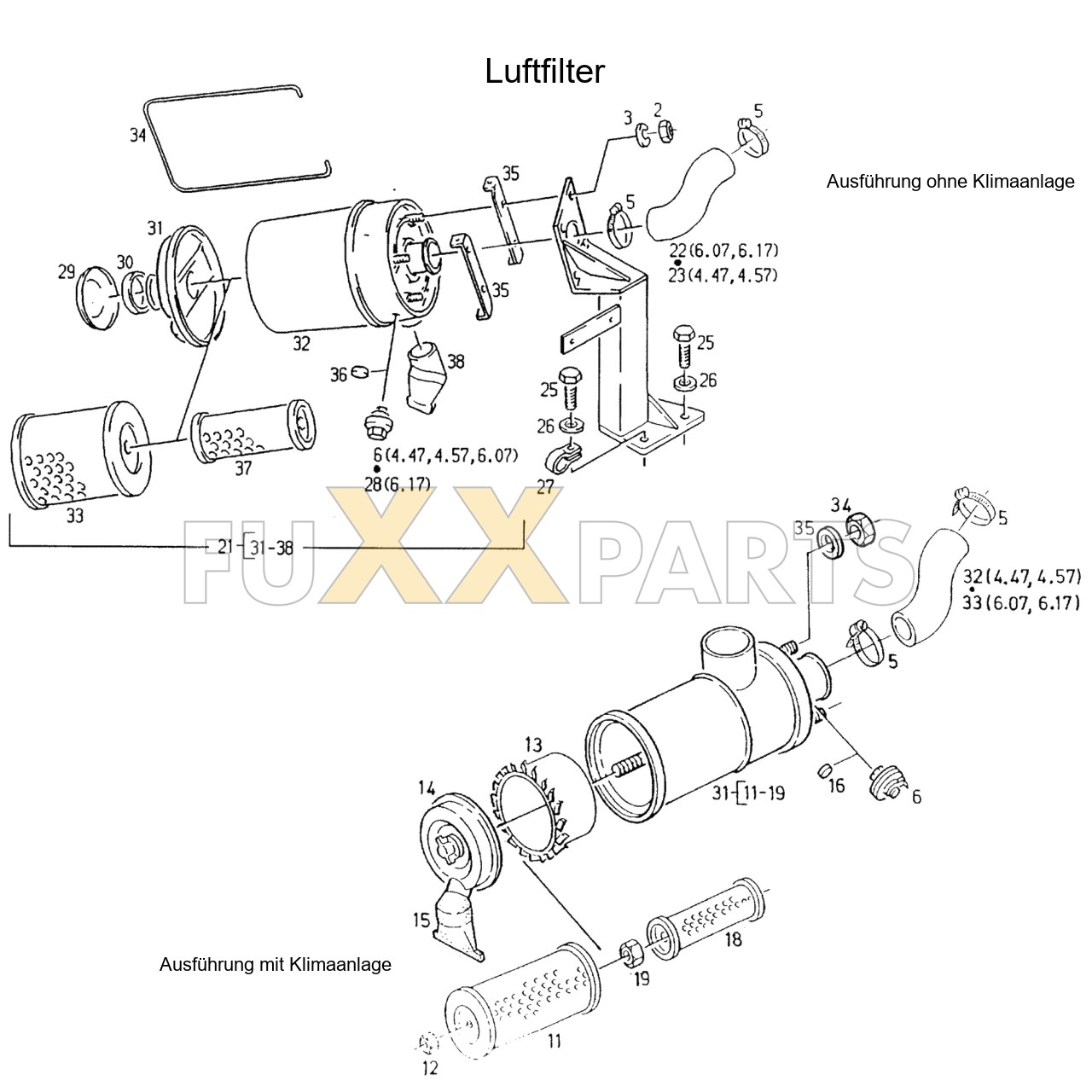 AgroXtra 4.47 Luftfilter