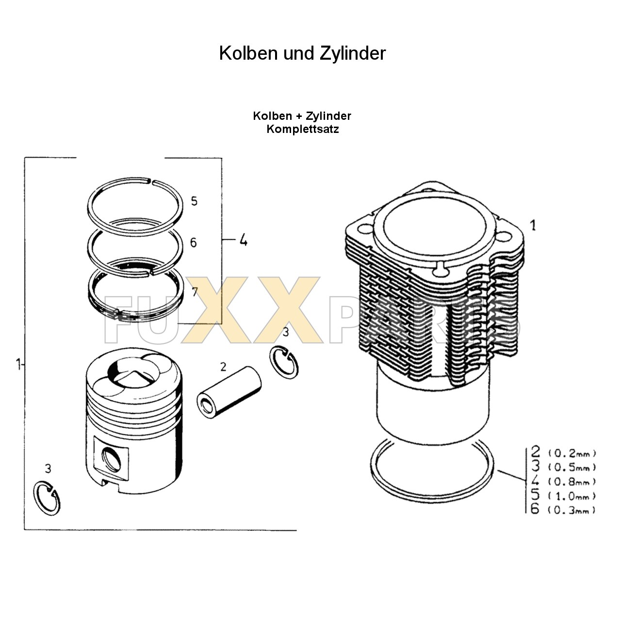 AgroXtra 4.17 Kolben und Zylinder