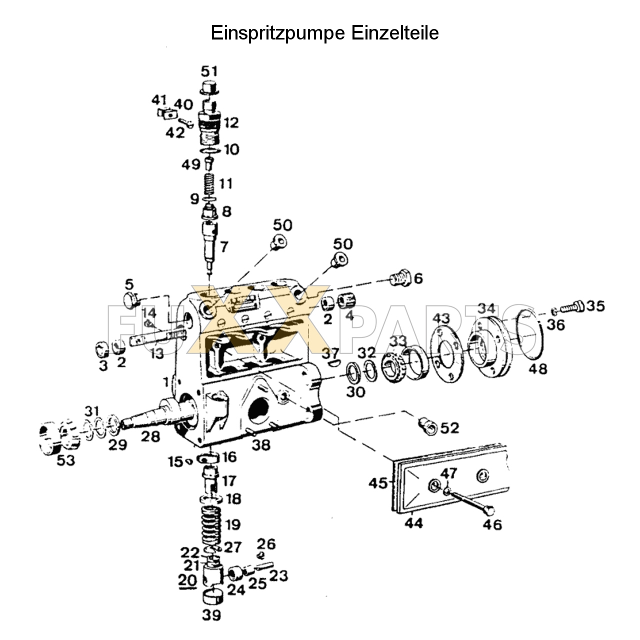 D 7807 C Einspritzpumpe Einzelteile