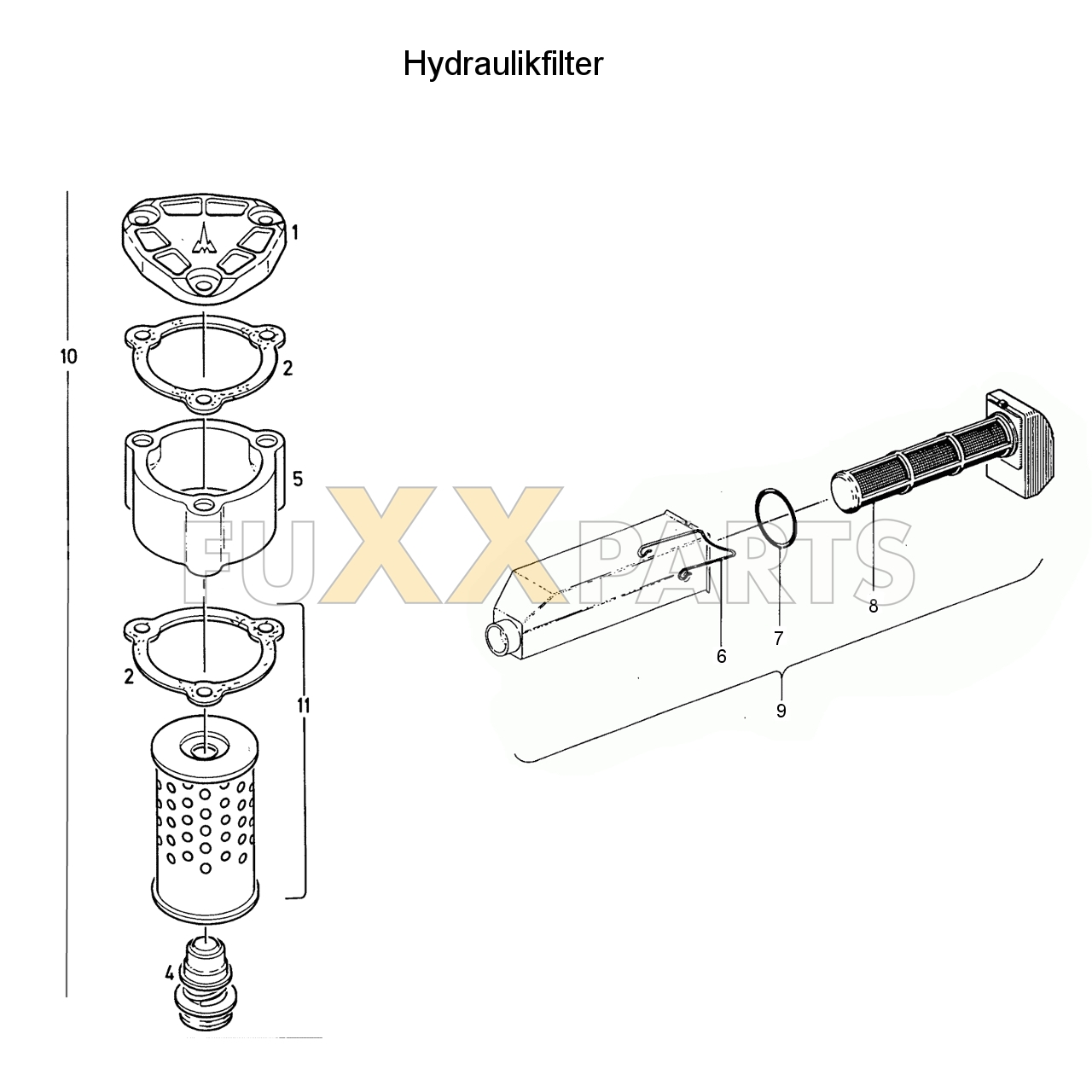 D 3607 Hydraulikfilter